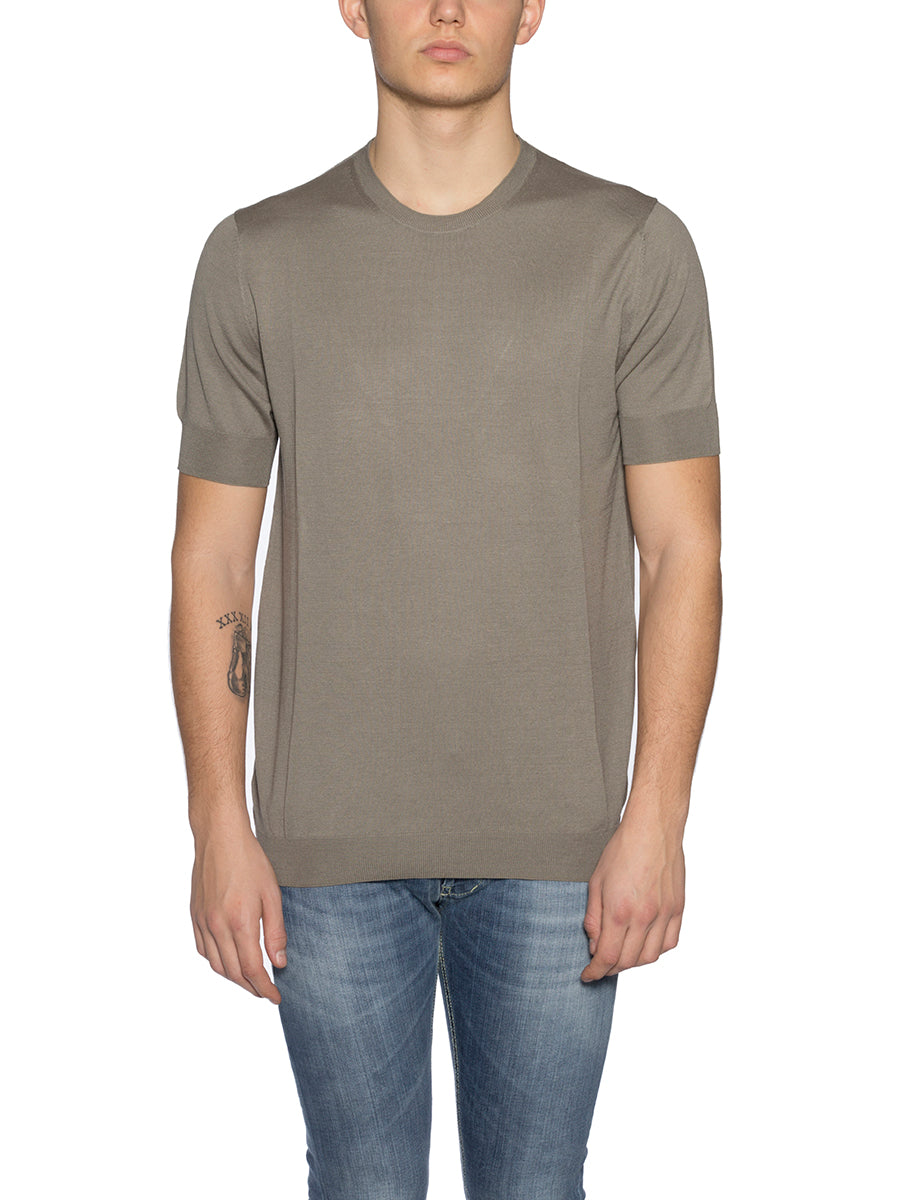 PAOLO PECORA Men's Short Sleeve Crew Neck T-Shirt - Size M