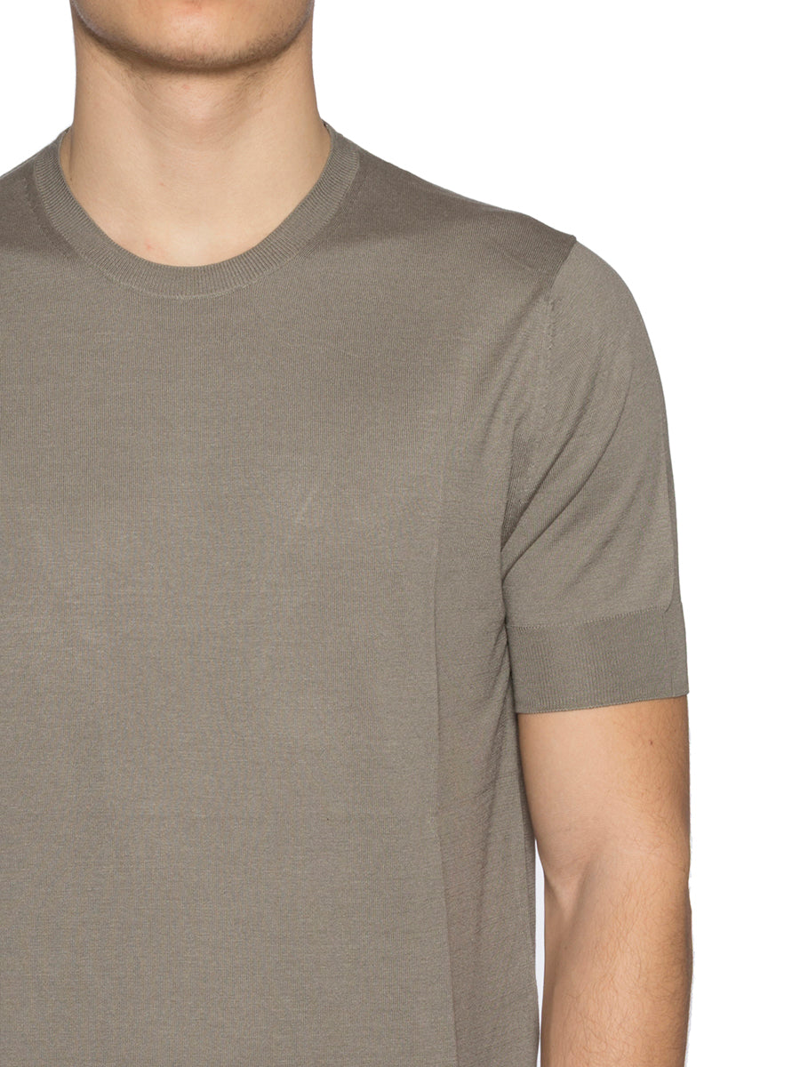 PAOLO PECORA Men's Short Sleeve Crew Neck T-Shirt - Size M