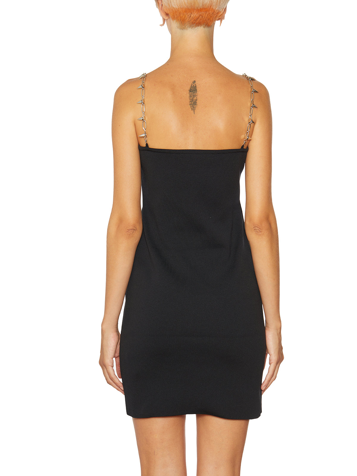 1017 ALYX 9SM Chic Mini Dress with Metallic Straps (Size 40)