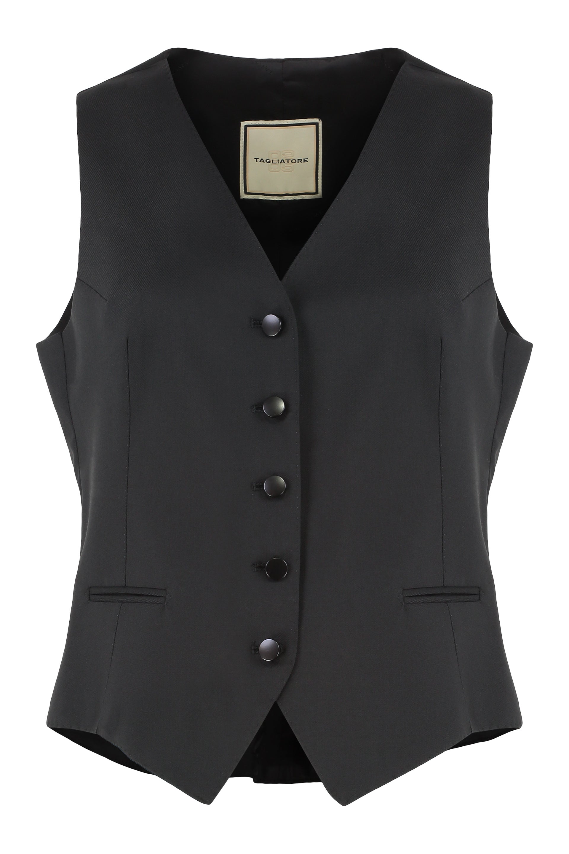 0205 TAGLIATORE Sophisticated Wool Mix Vest for Women