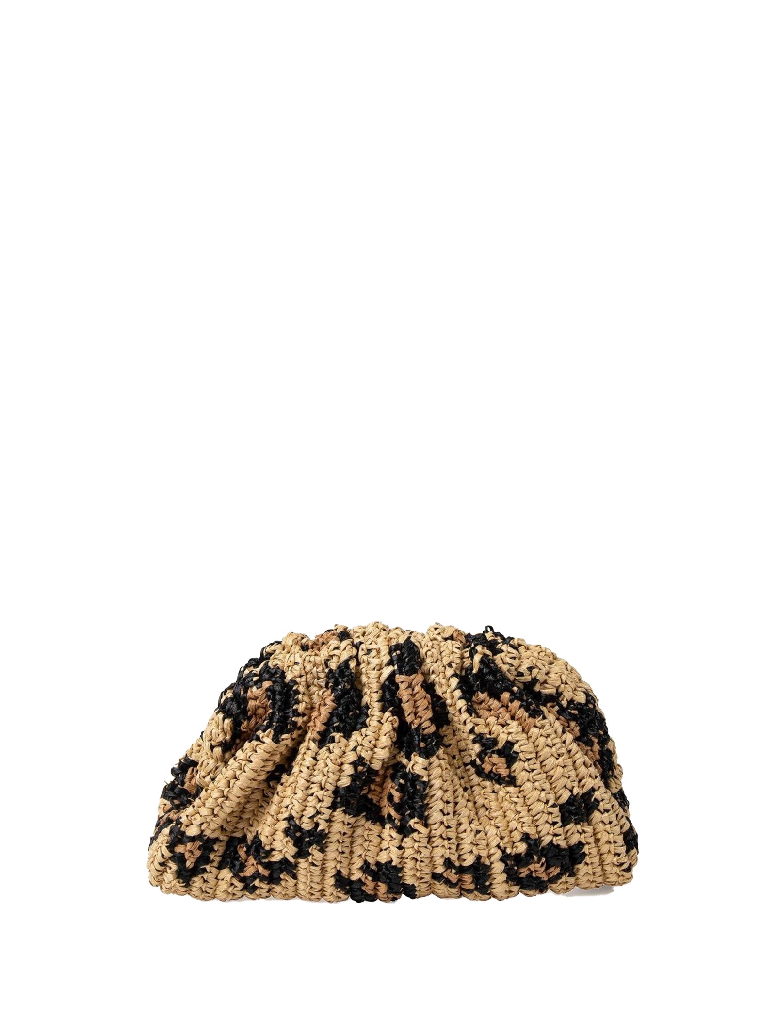 MARIA LA ROSA The Rosa Game Mini Clutch Handbag in Animalier Crochet