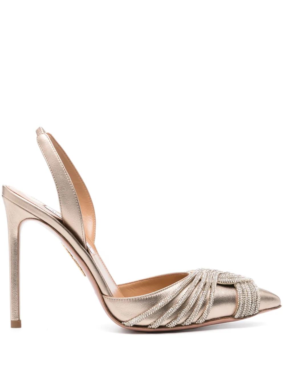 AQUAZZURA Gatsby 105mm Slingback Pumps