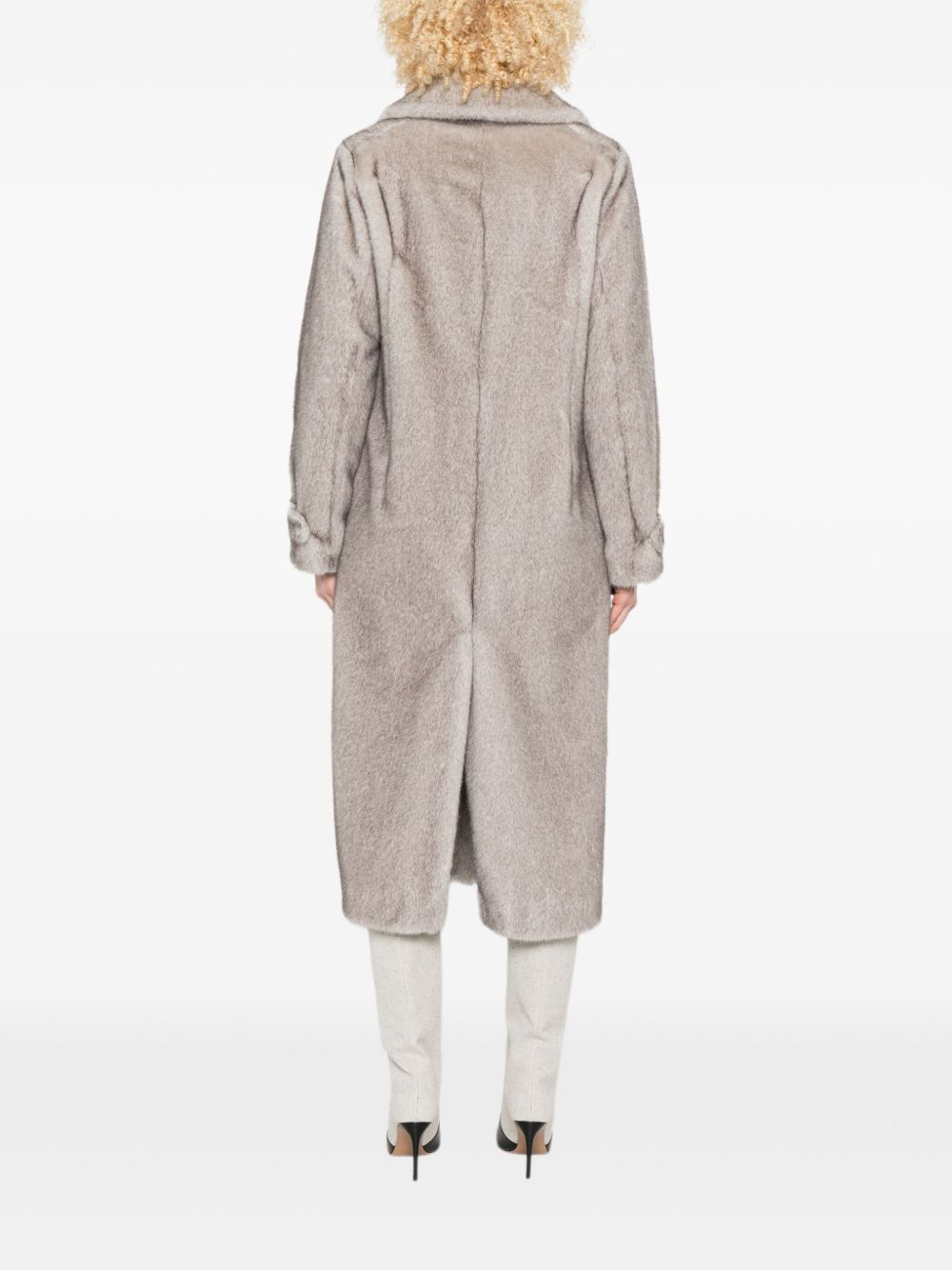 HERNO Faux Fur Button-Up Jacket for Women