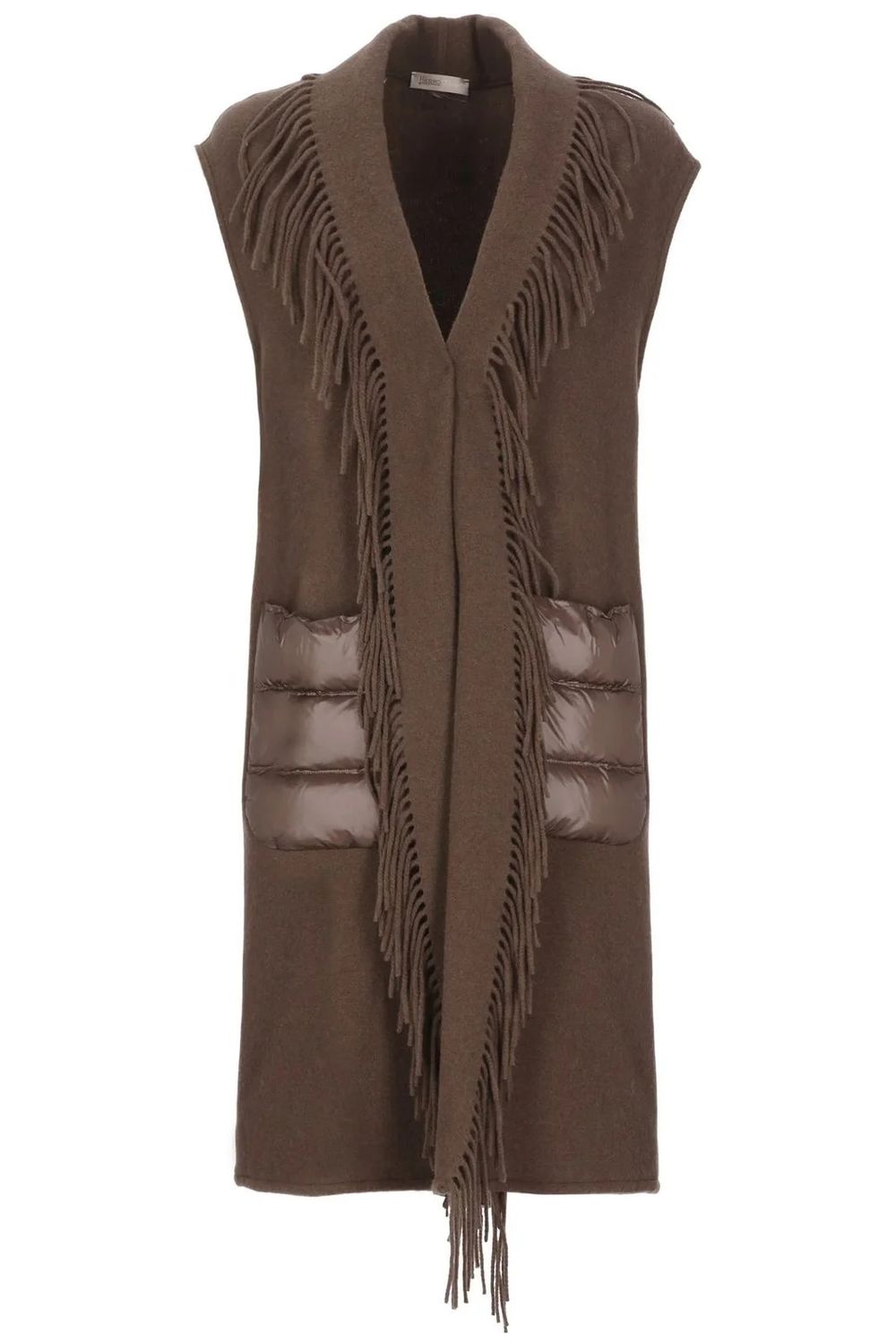 HERNO Wool-Cashmere Blend Poncho Gilet for Women