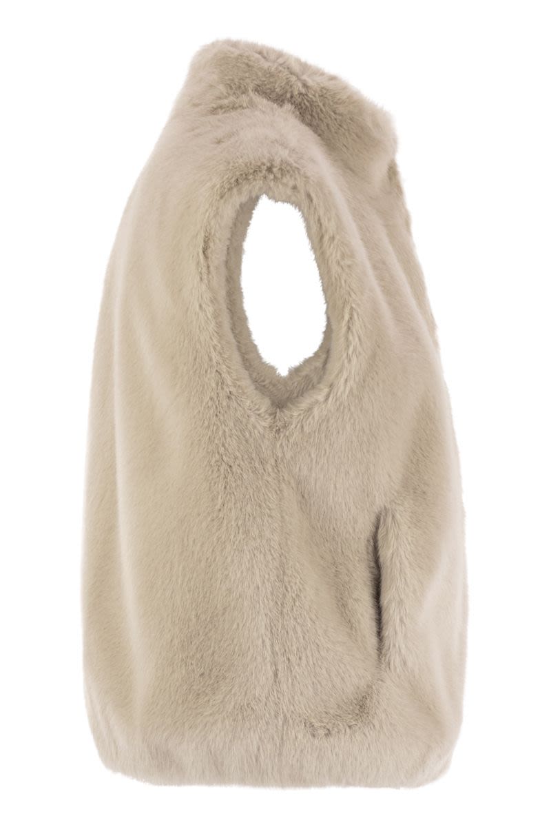 HERNO Faux Fur Waistcoat for Women
