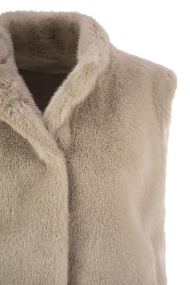 HERNO Faux Fur Waistcoat for Women