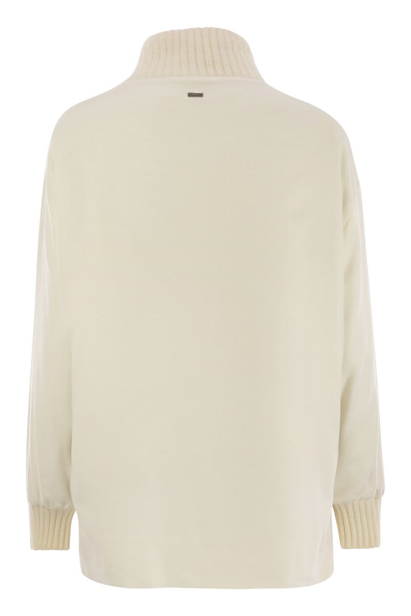 HERNO Silk and Cashmere Jacket with Belt