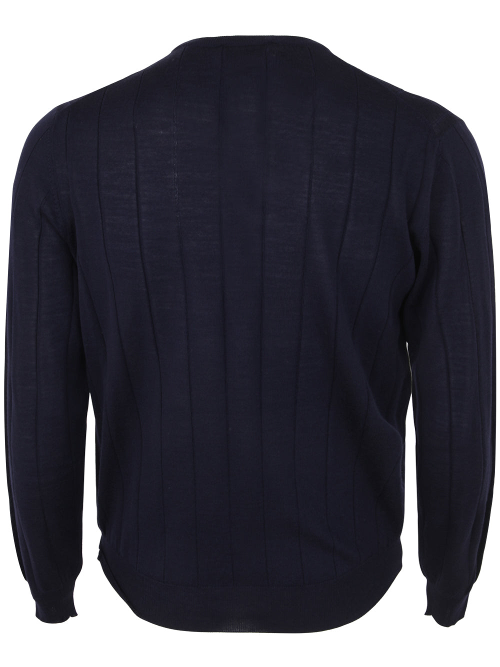 FILIPPO DE LAURENTIIS Men's Royal Merino Long Sleeves Turtle Neck Ribbed Sweater