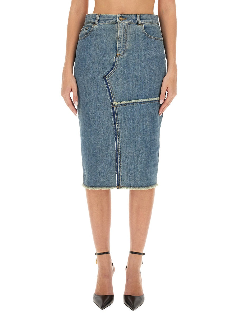 TOM FORD Slim Fit Midi Skirt for Women - Size 40