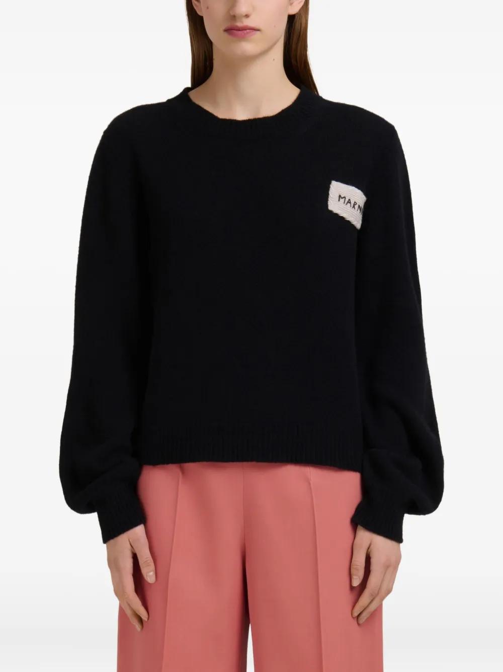MARNI Round Neck Wool Sweater for Women - FW25