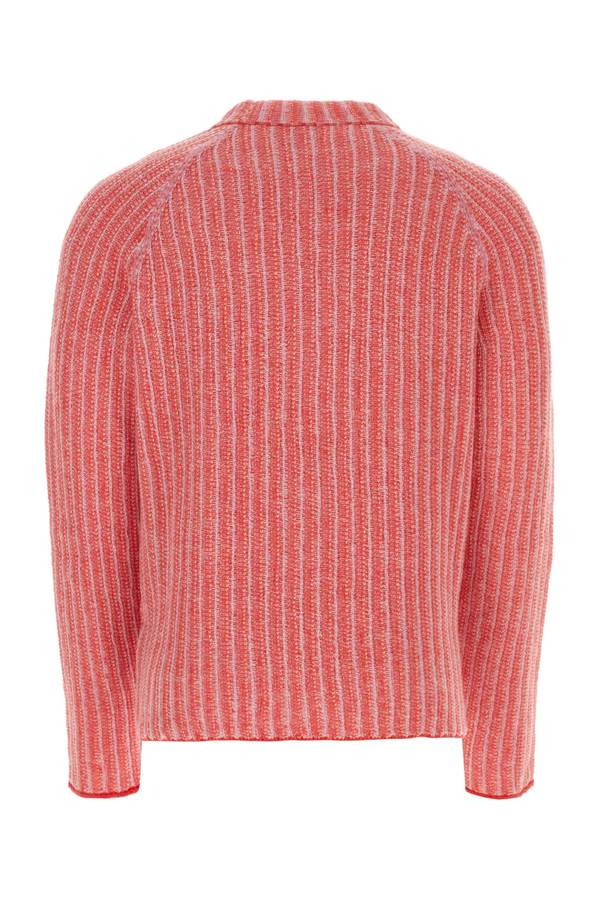 MARNI Embroidered Wool Blend Roundneck Sweater