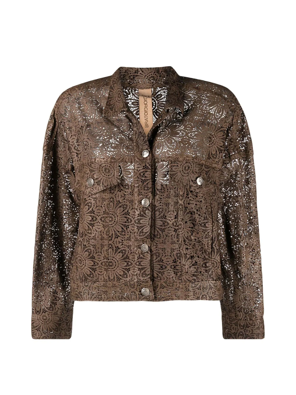 GIORGIO BRATO Leather Over Jacket for Women