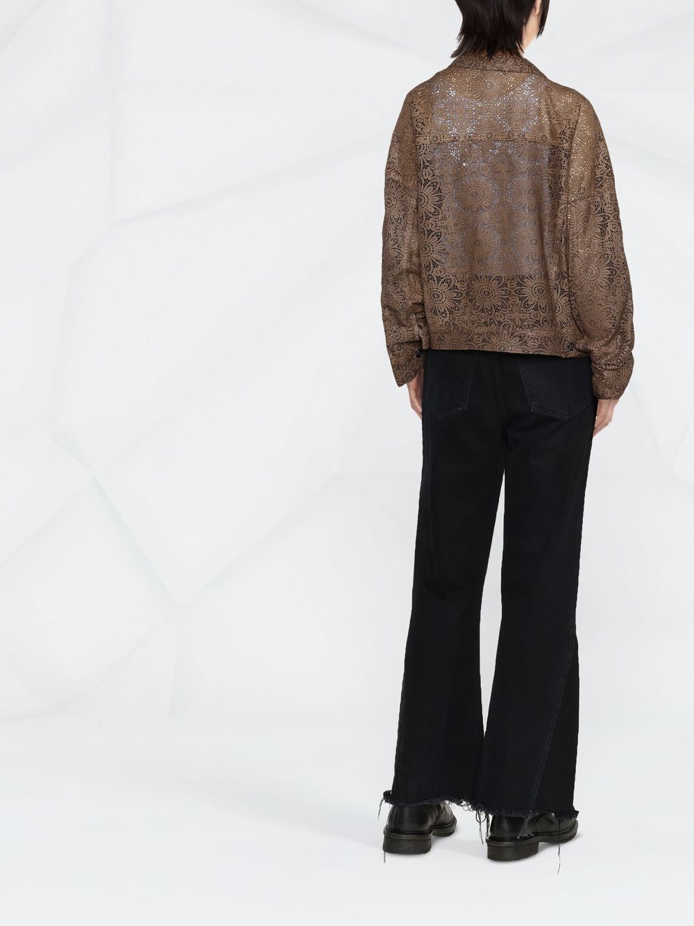 GIORGIO BRATO Leather Over Jacket for Women