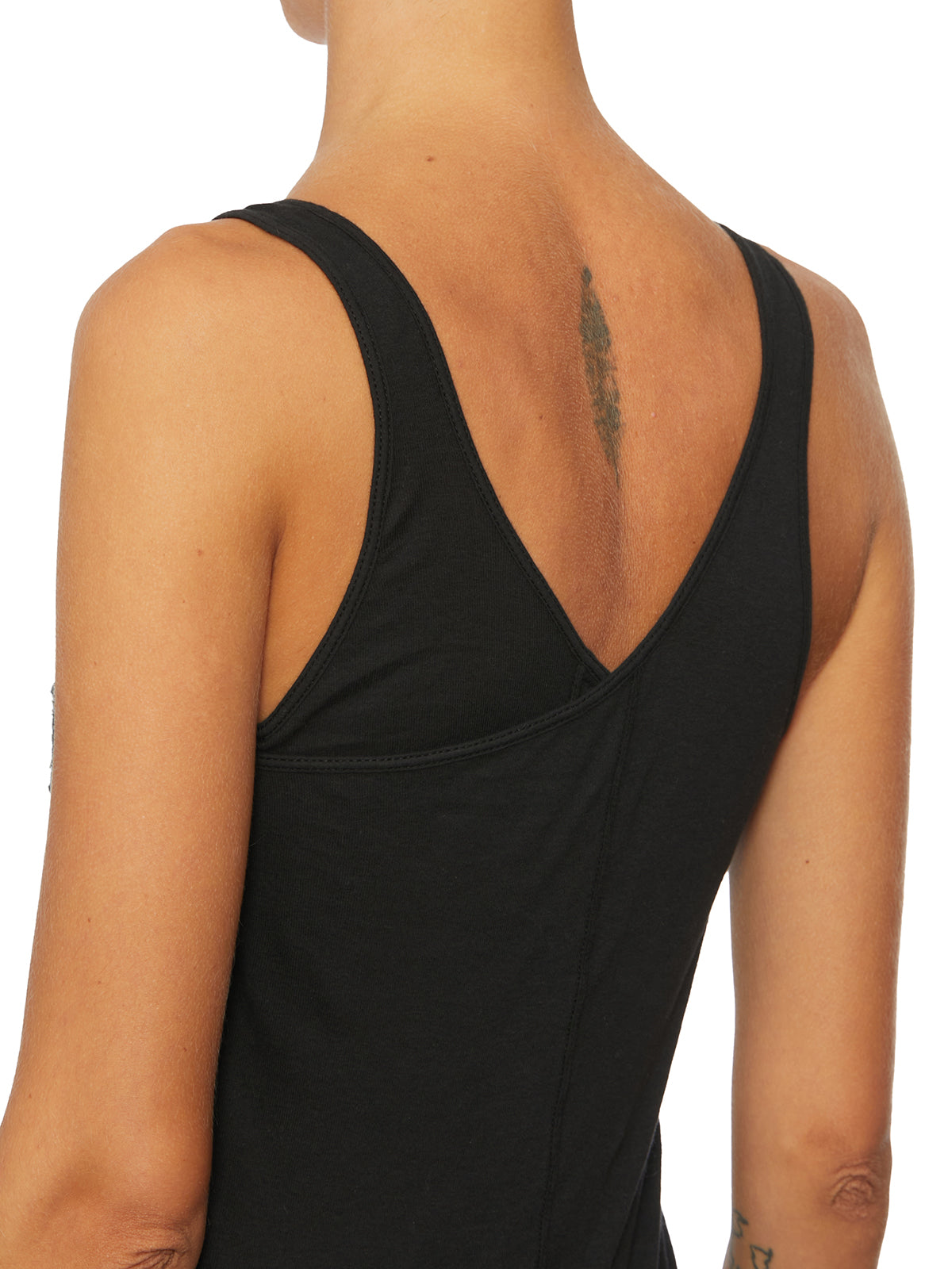 RICK OWENS Women's Mini Double-Layer Tank Top