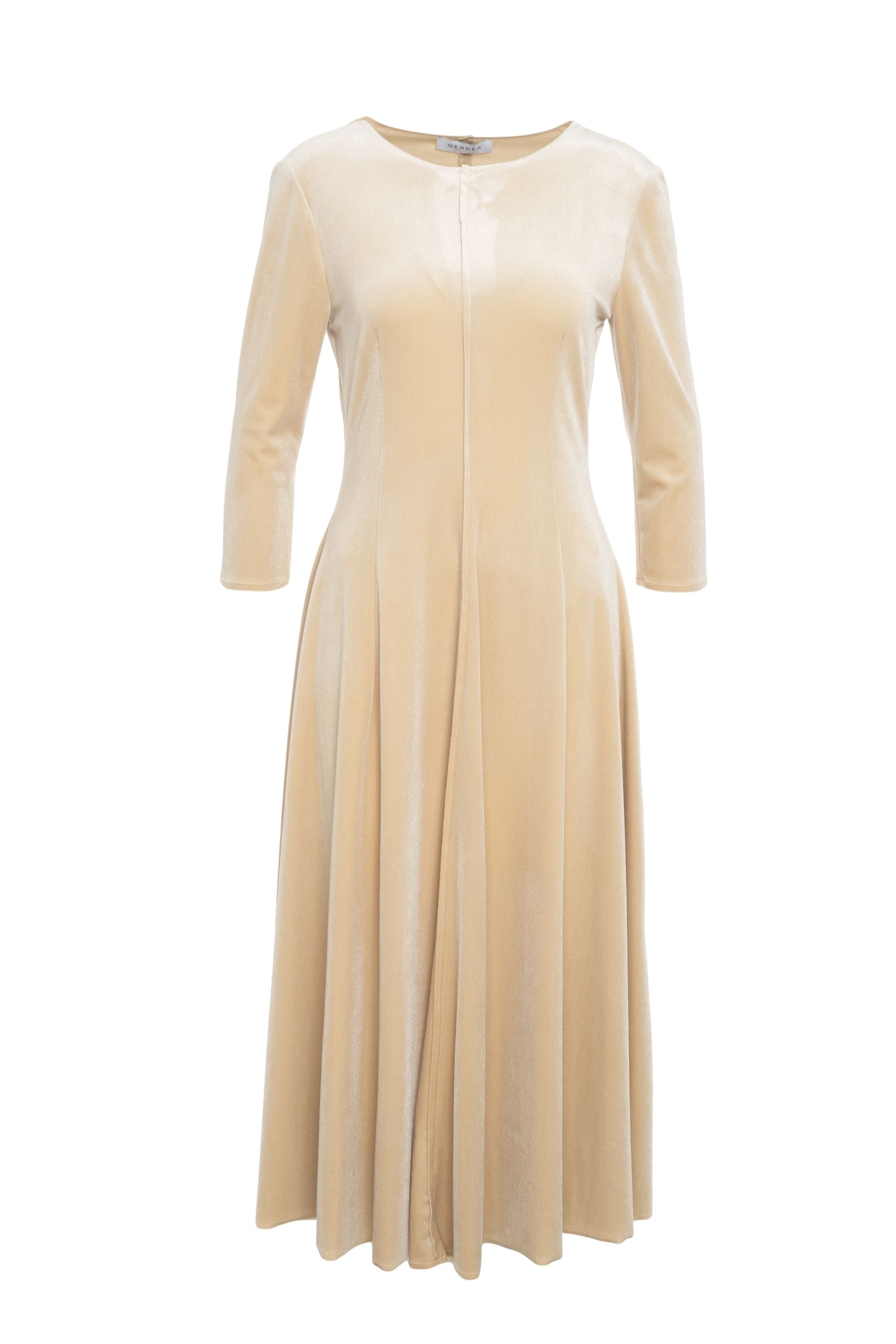 GENDER Elegant Maxi Dress with Three-Quarter Sleeves