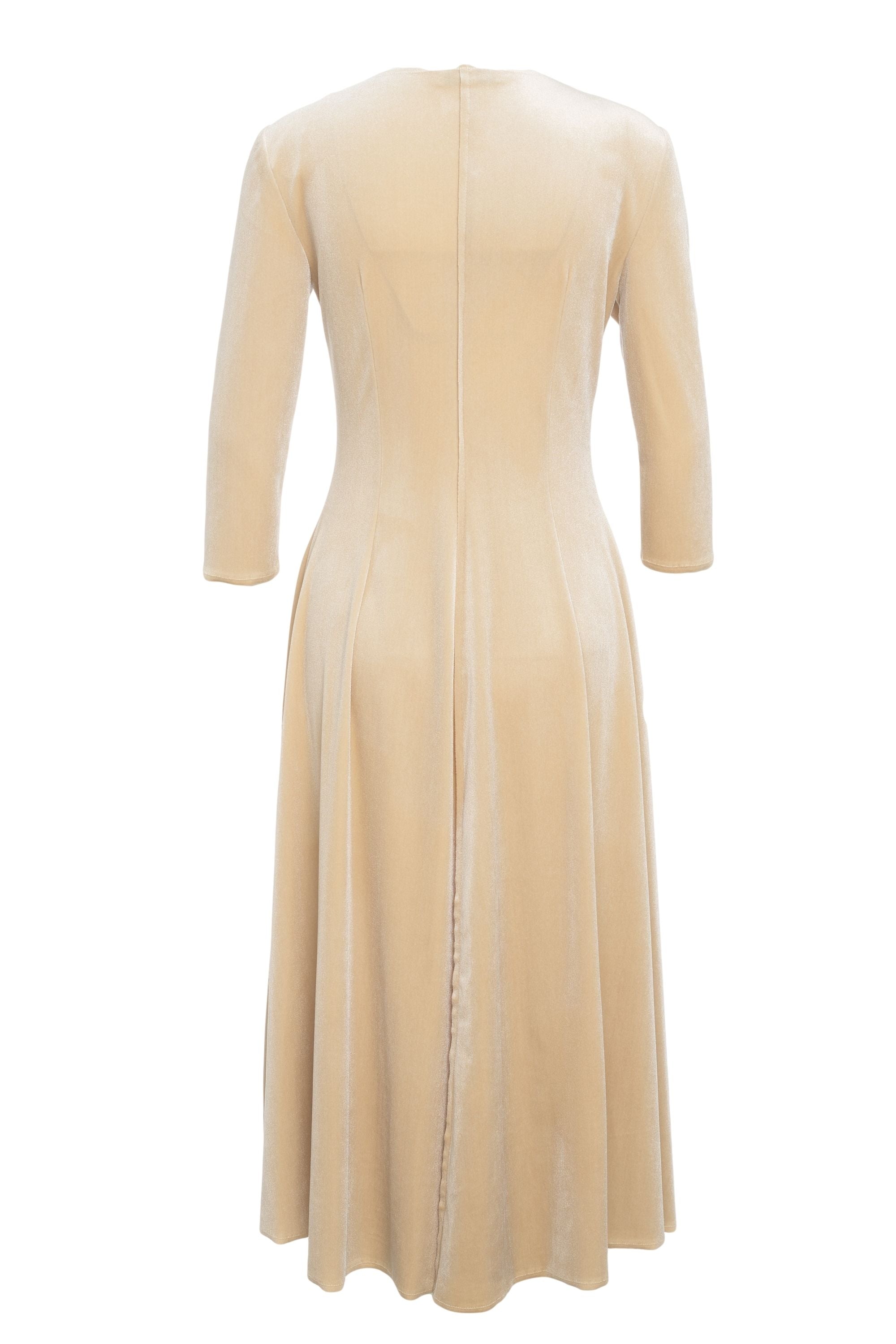 GENDER Elegant Maxi Dress with Three-Quarter Sleeves