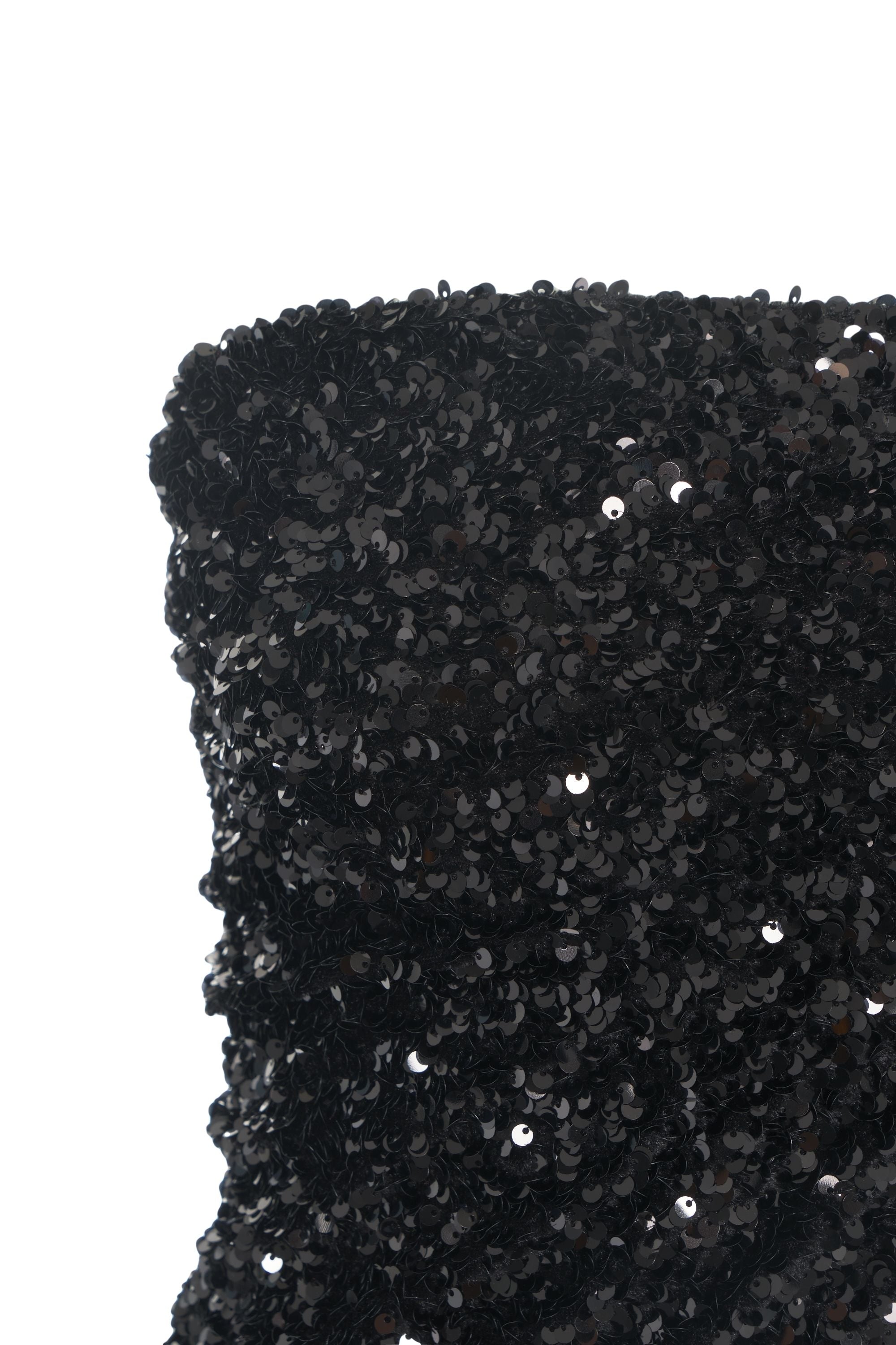 GENDER Strapless Sequin Midi Dress for Women