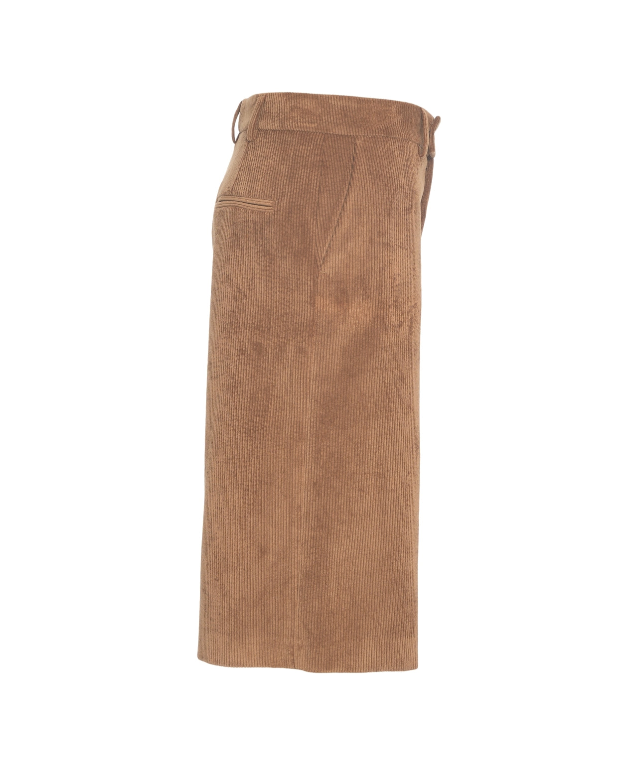 GENDER Knee-Length Wide-Leg Corduroy Bermuda Shorts