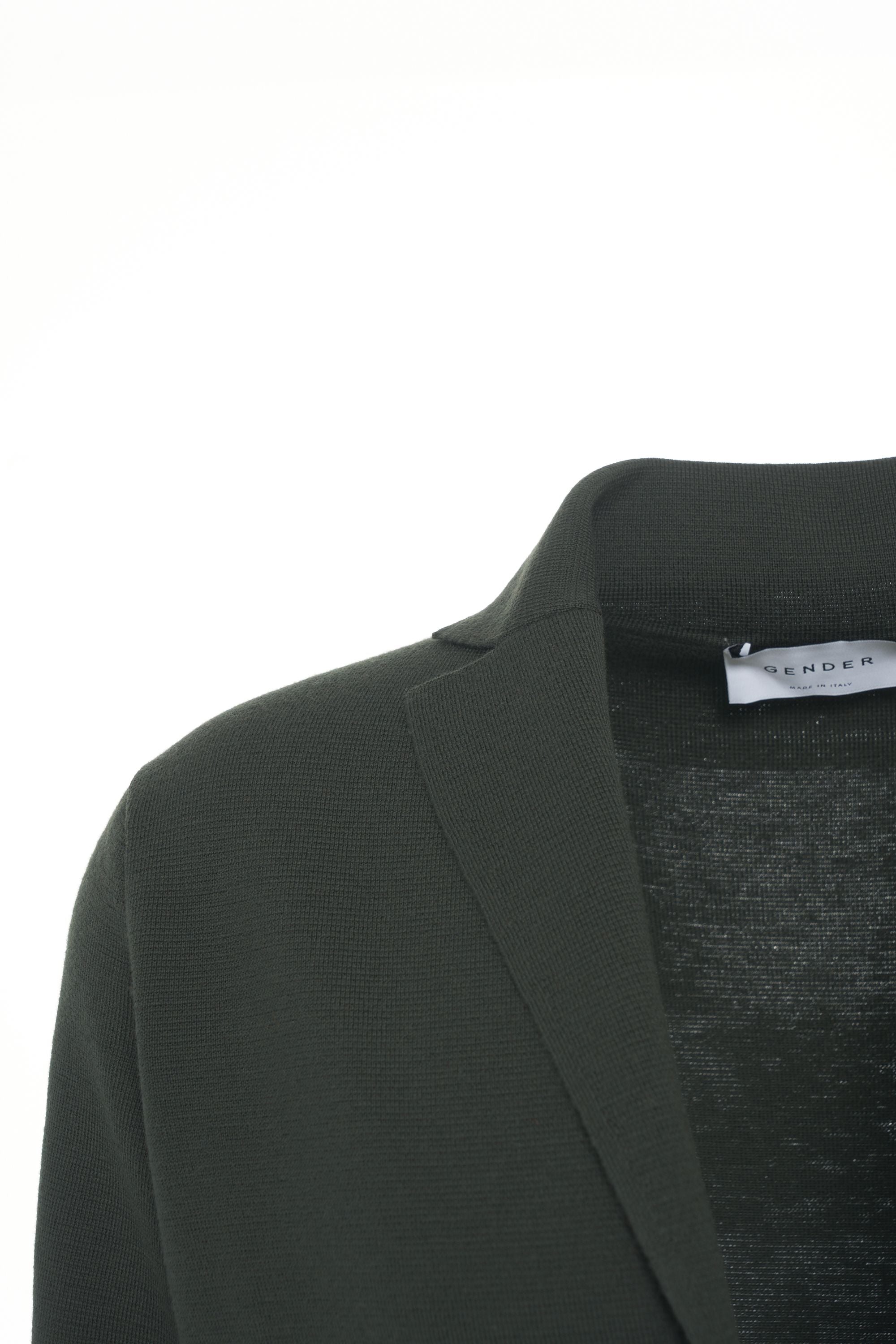 GENDER Men's Elegant Cardigan with Scarf Collar