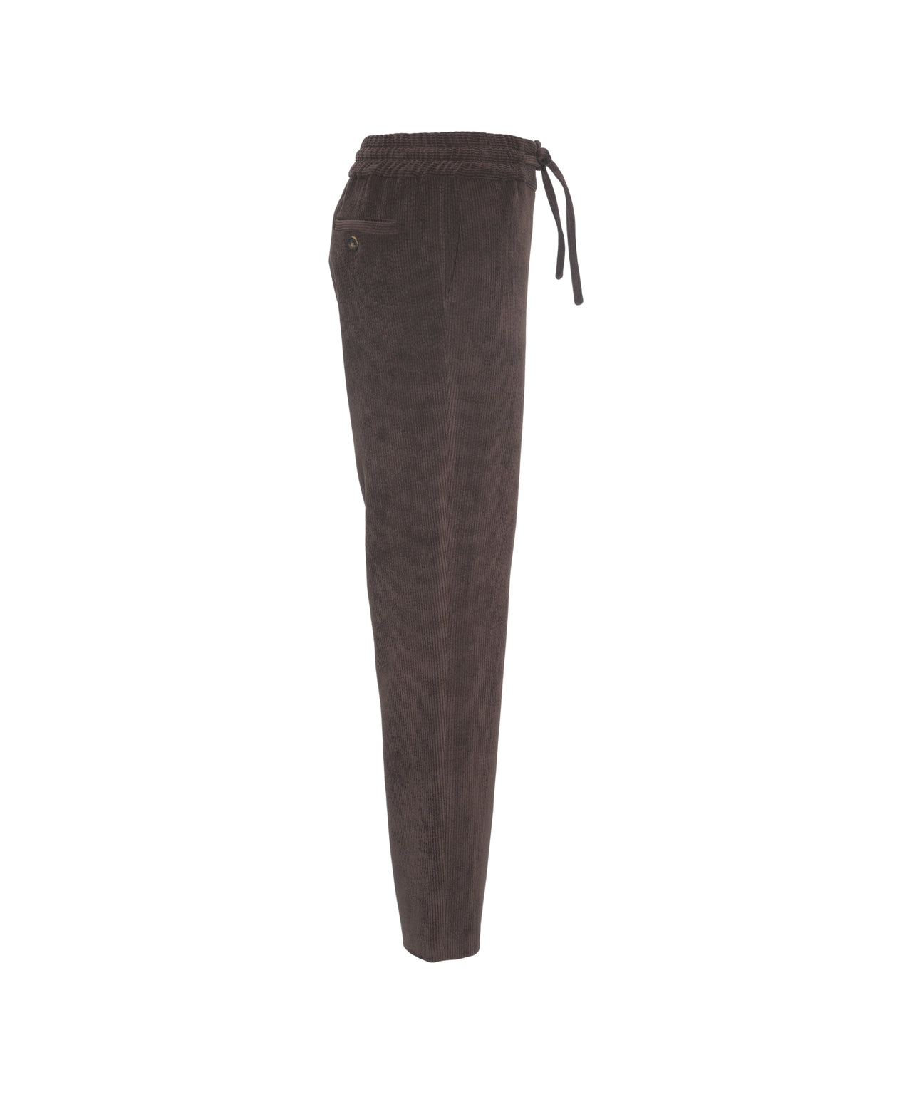 GENDER Corduroy Trousers for Women - Straight Cut with Drawstring Waist