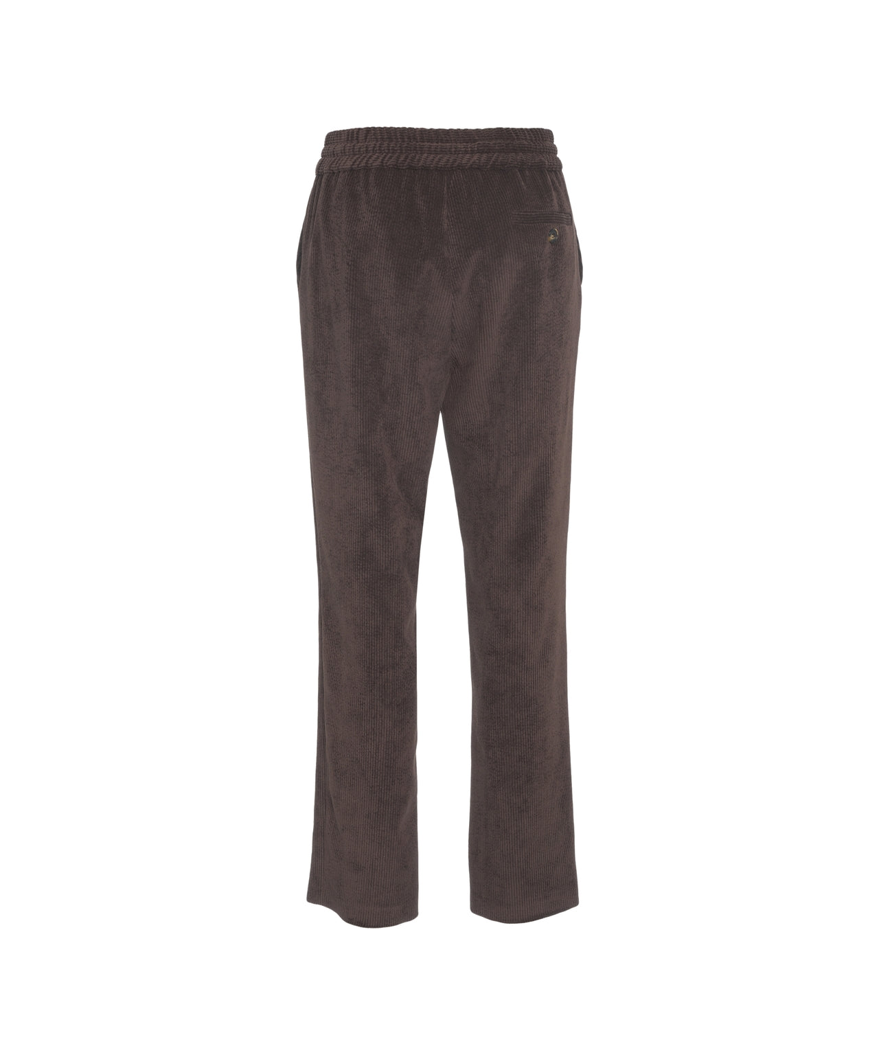 GENDER Corduroy Trousers for Women - Straight Cut with Drawstring Waist