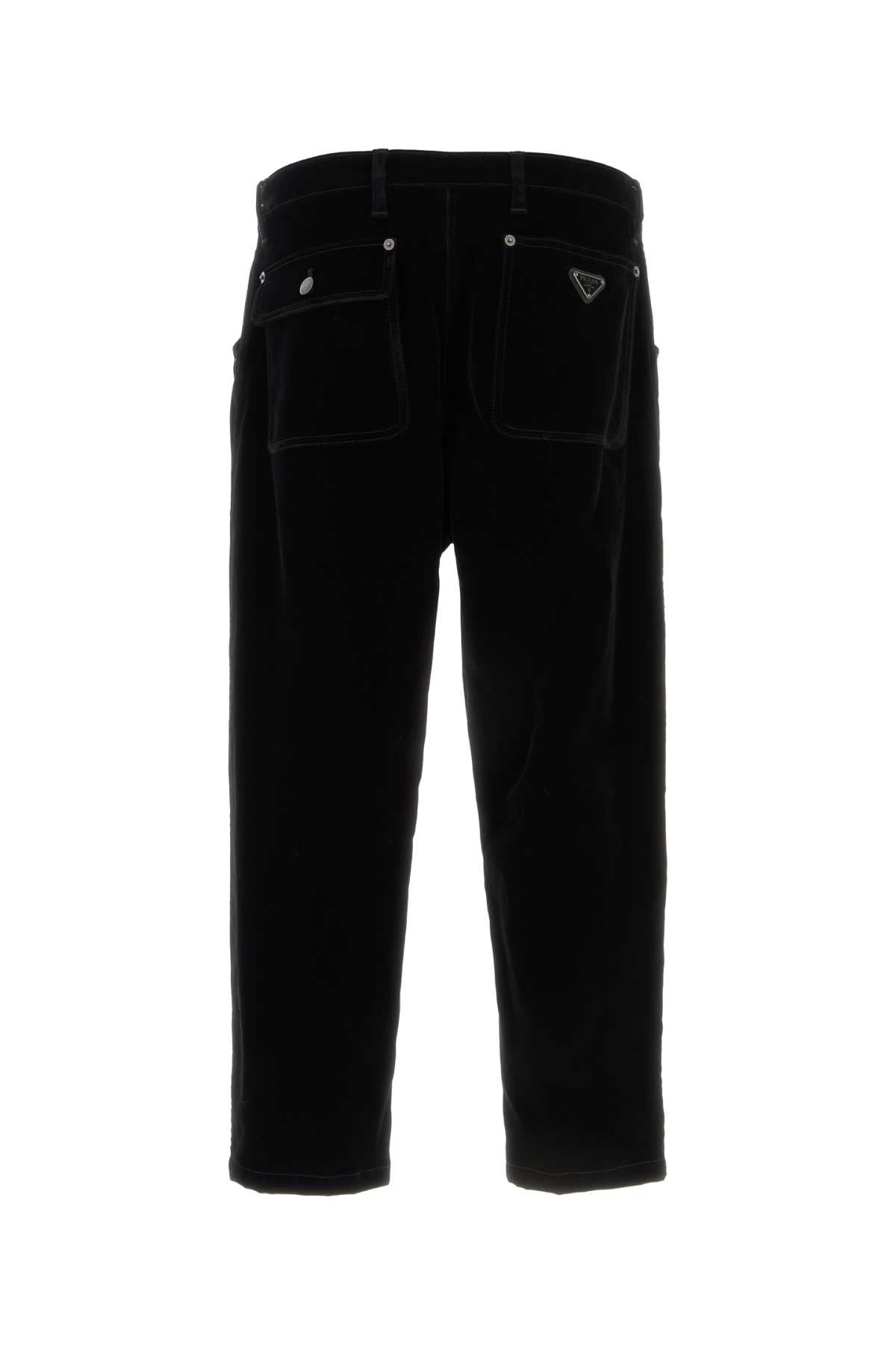 PRADA Velvet Denim Pant for Men - SS25 Collection