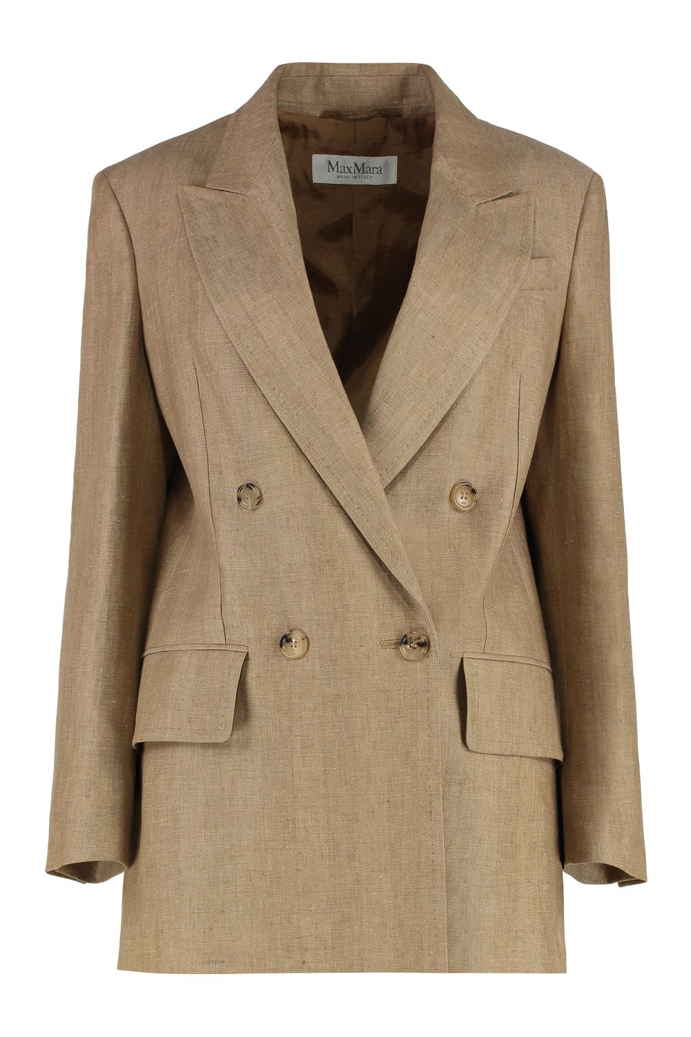 MAX MARA Linen Jacket with Padded Shoulders for Women
