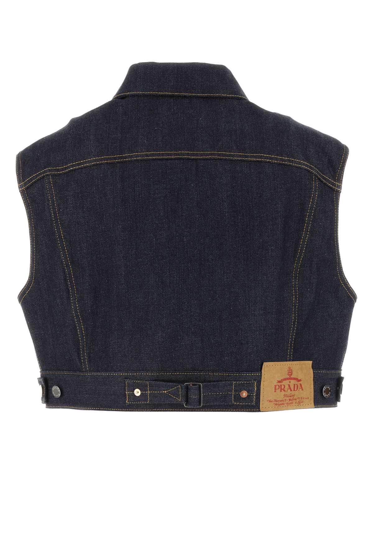 PRADA Womens Denim Vest