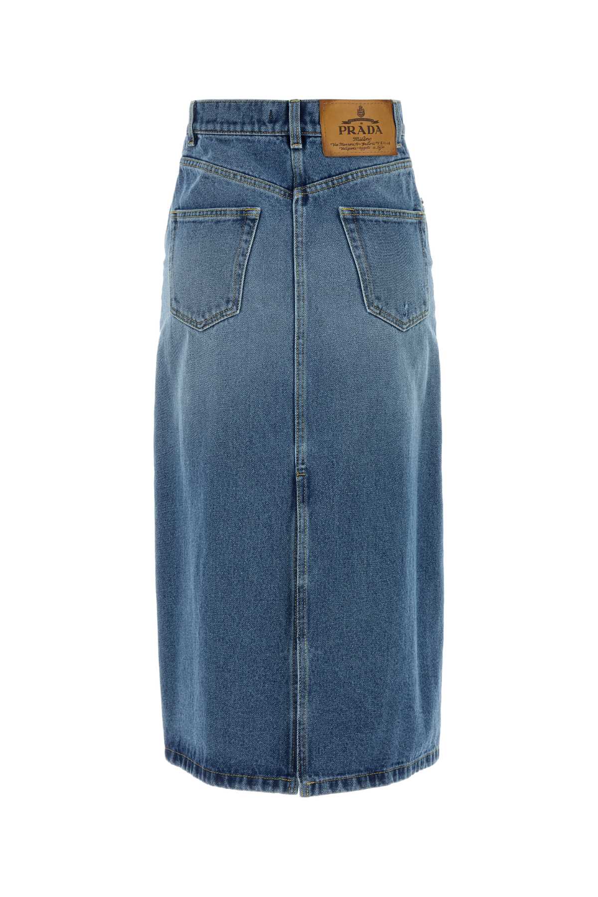 PRADA Classic Denim Mini Skirt