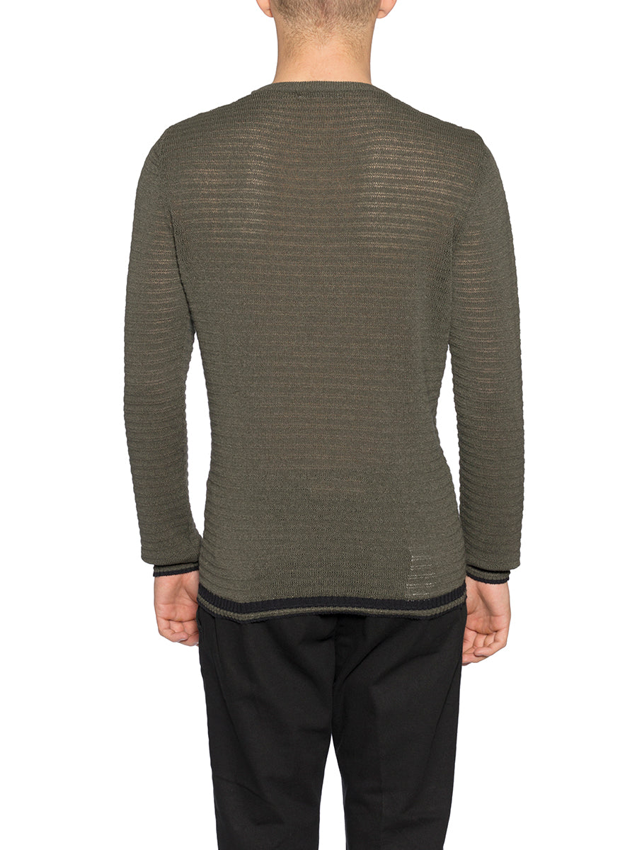 DANIELE ALESSANDRINI Cotton Crew Neck Sweater Size 50 for Men