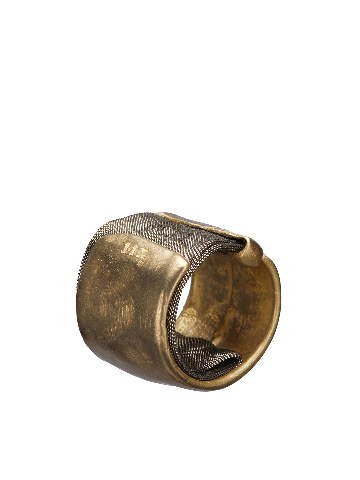 11X ARTWORKS Intricate Women's Ring with Silk and Copper Weave