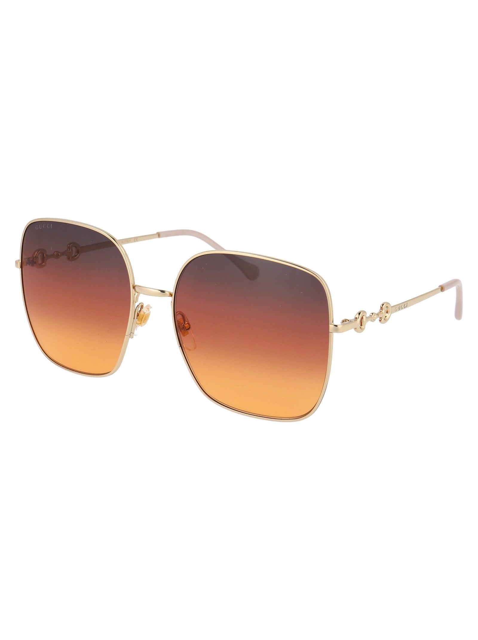 GUCCI Gold Metal Frame Sunglasses for Women - GG0879S