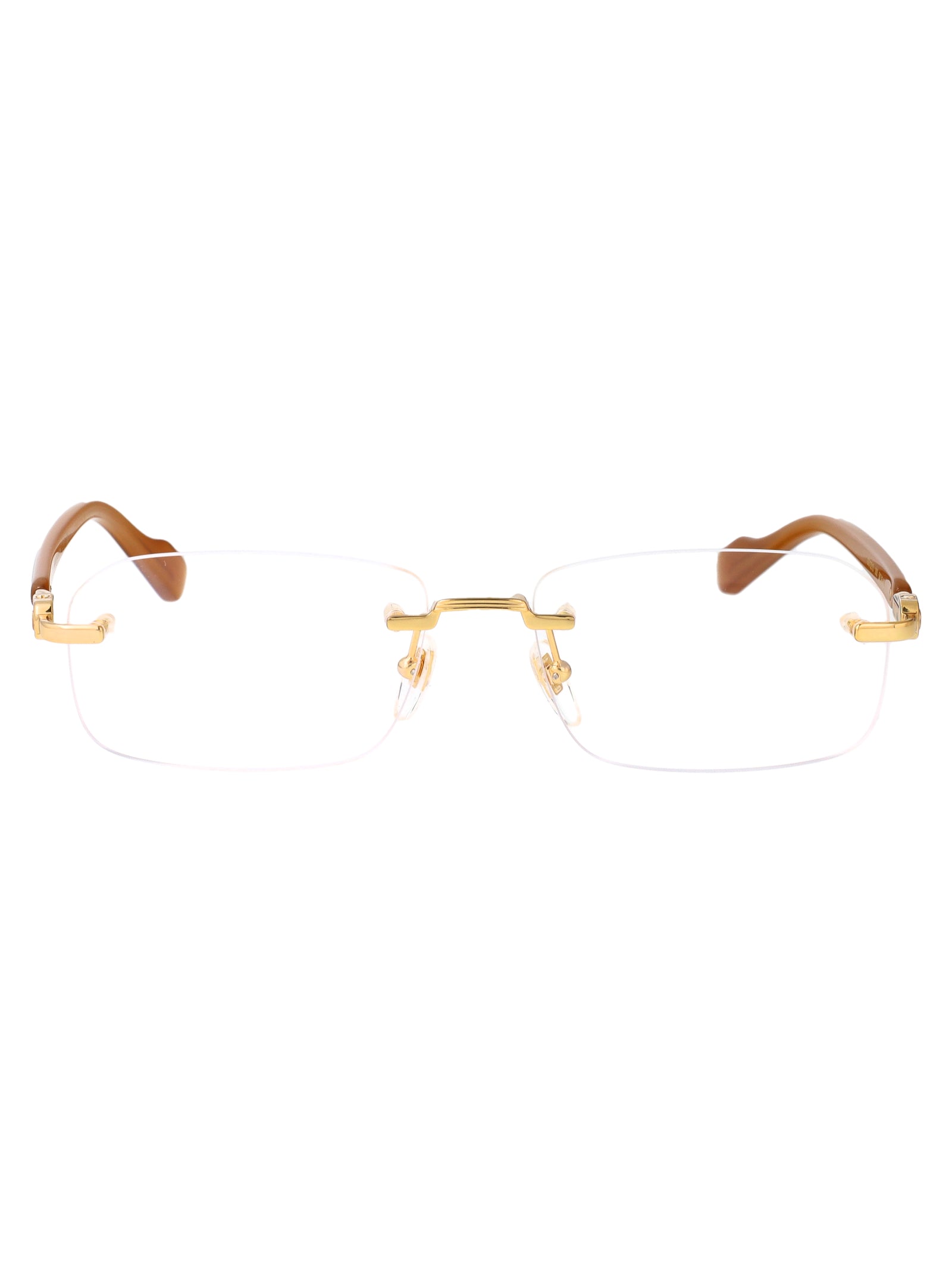 GUCCI Stylish Transparent Metal Glasses for Men