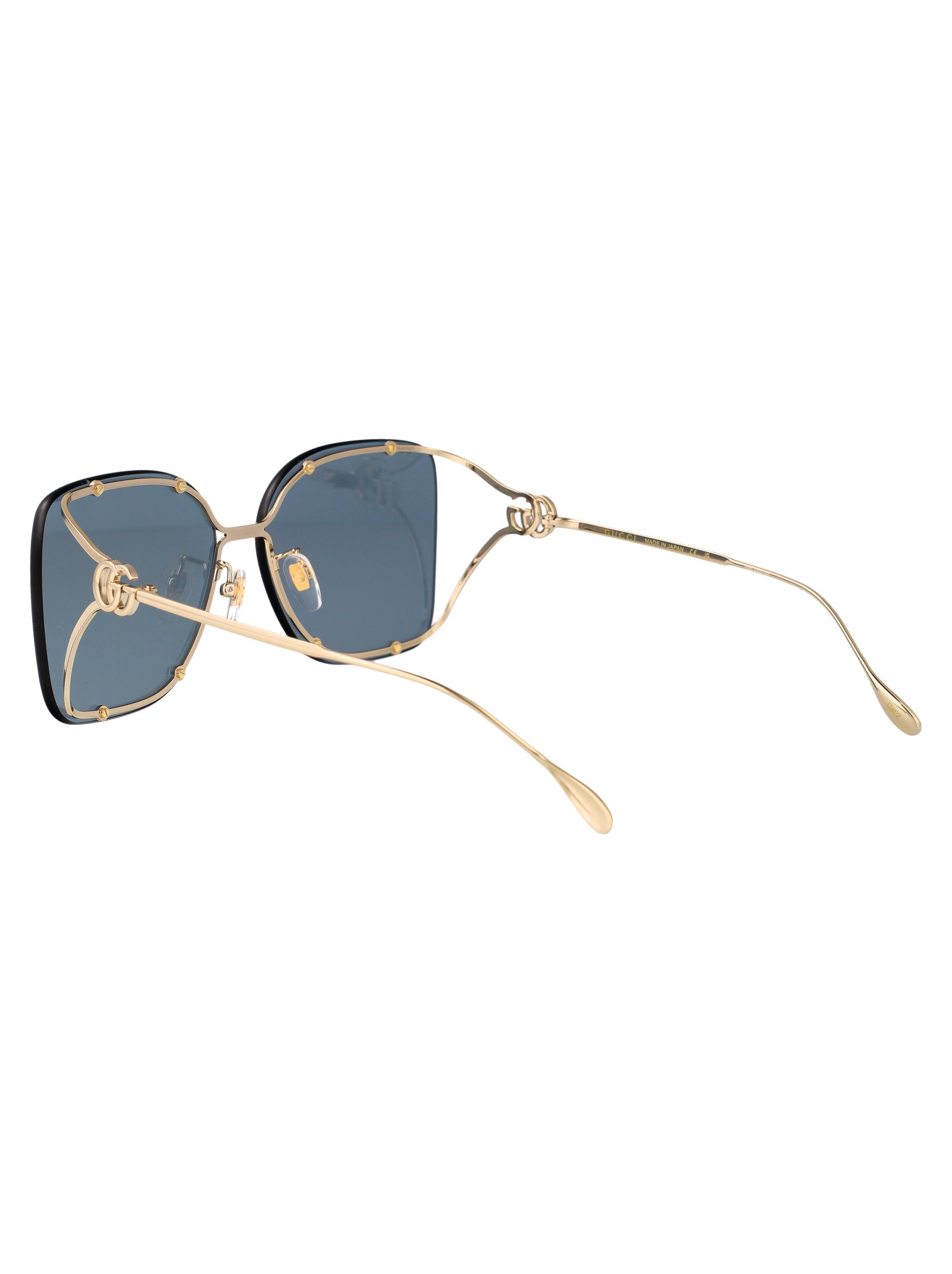 GUCCI Metallic Gold Sunglasses