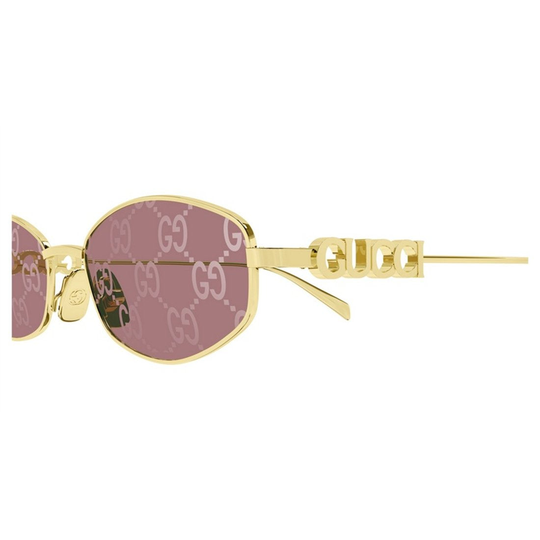 GUCCI Stylish Women's Sunglasses with Chic Metallic Frame