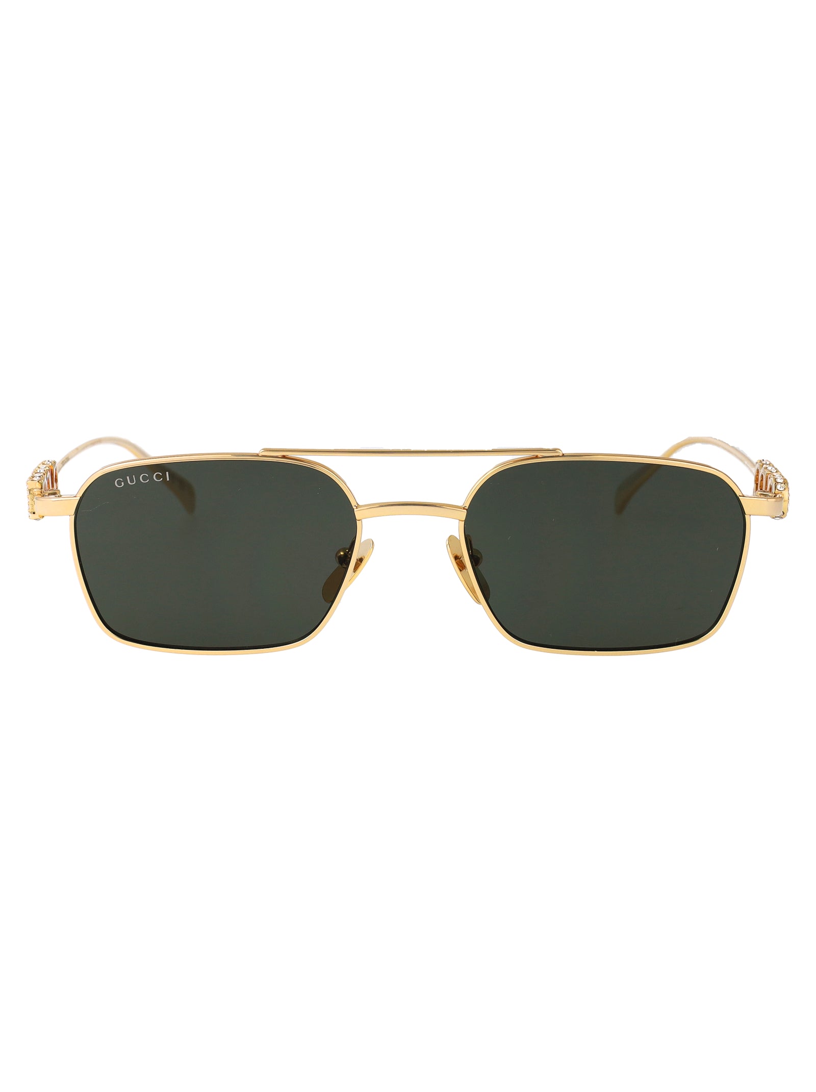 GUCCI Gold-Toned Metal Sunglasses for Women