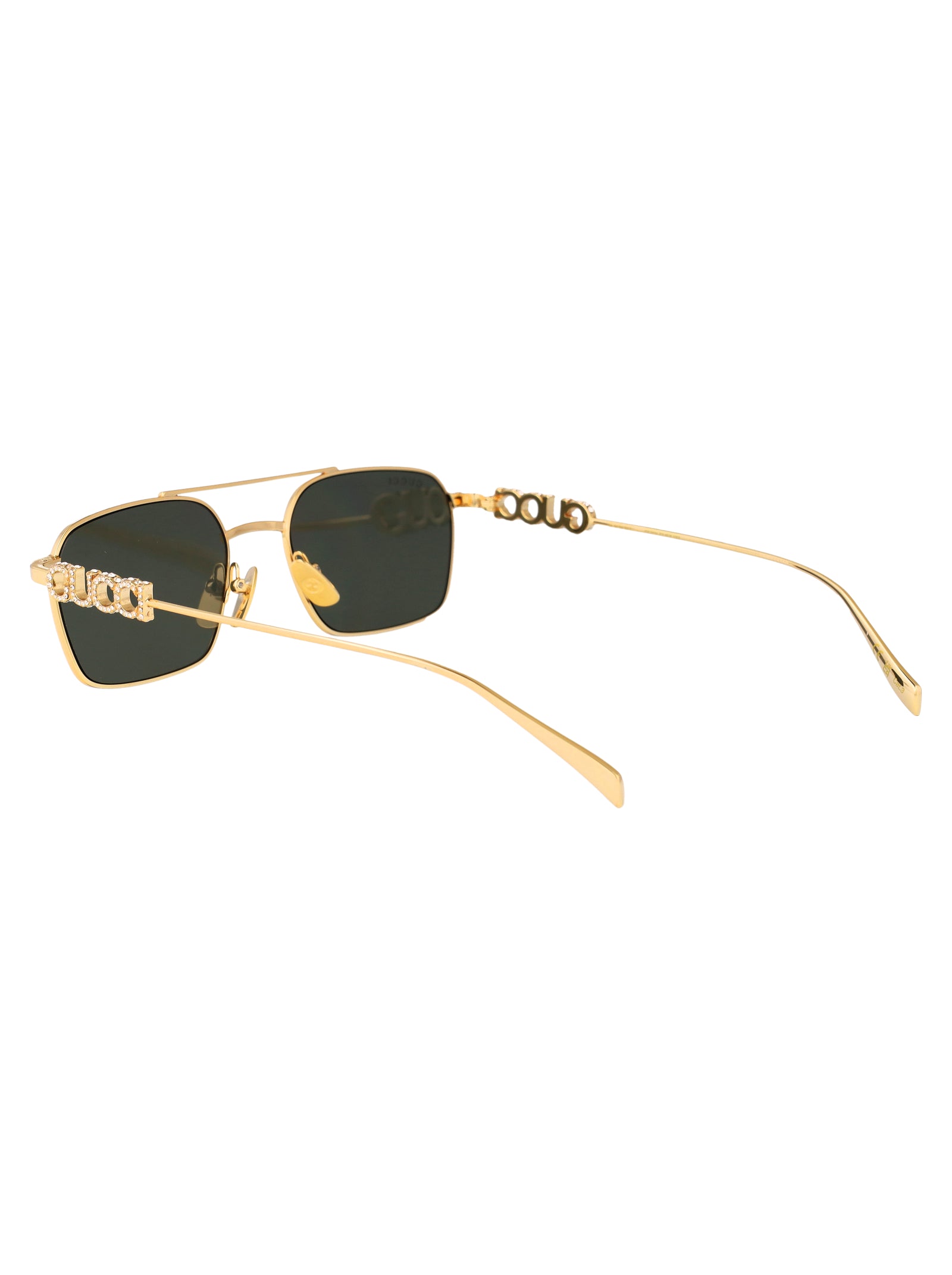 GUCCI Gold-Toned Metal Sunglasses for Women