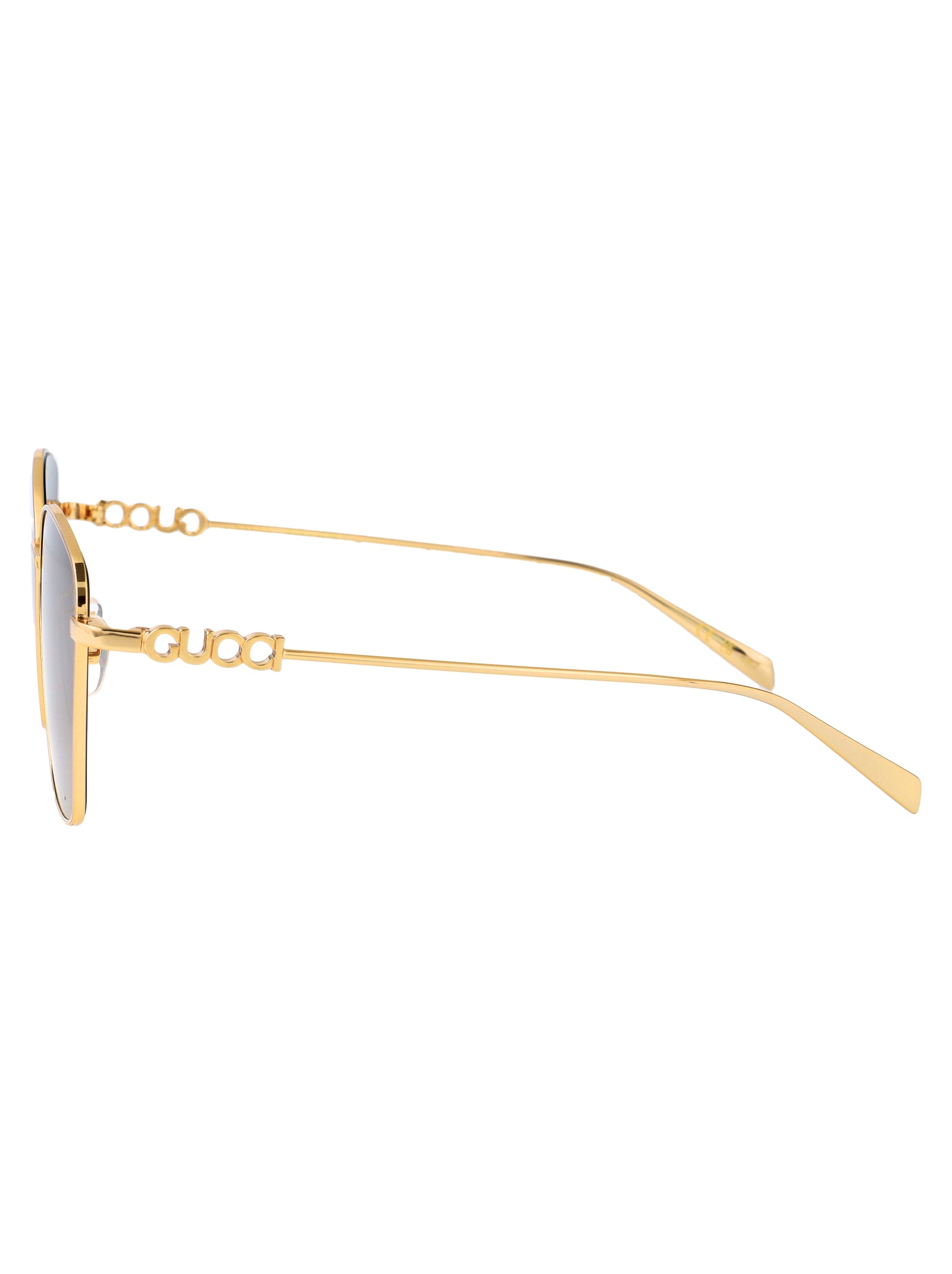 GUCCI Metallic Gold Sunglasses