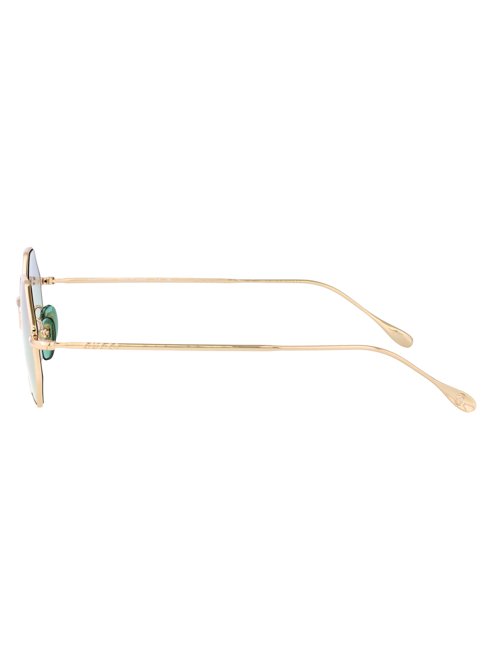 GUCCI Unisex Gold Metal Sunglasses