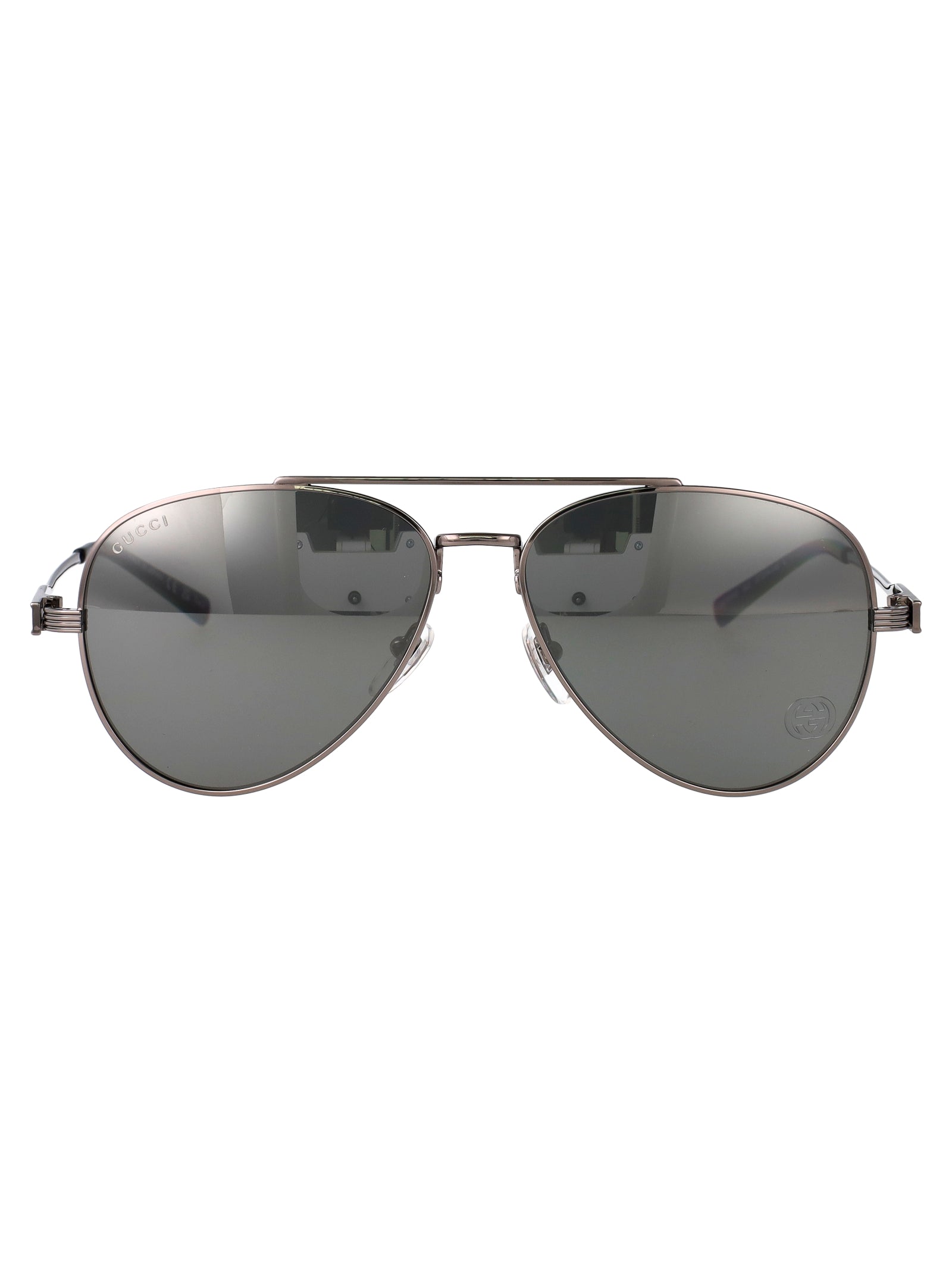 GUCCI Ruthenium Metal Sunglasses for Women - GG1874S