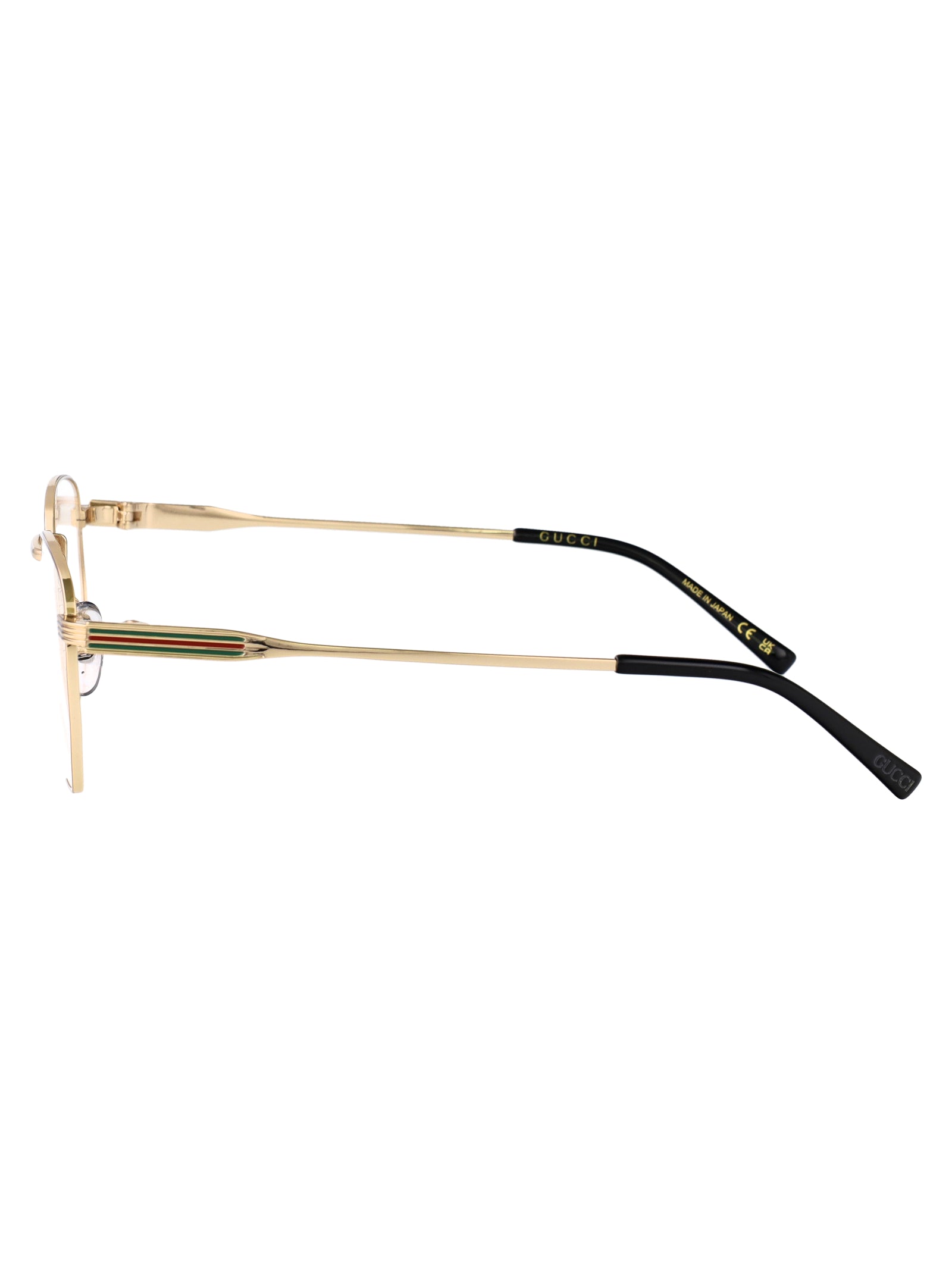 GUCCI Chic Transparent Metal Optical Glasses for Women