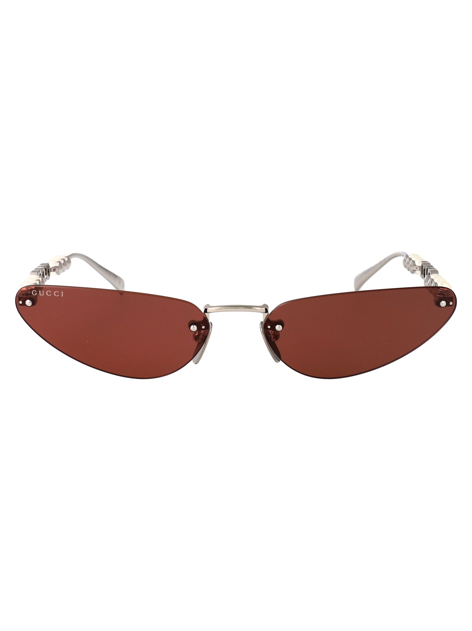 GUCCI Chic Women's Metal Sunglasses