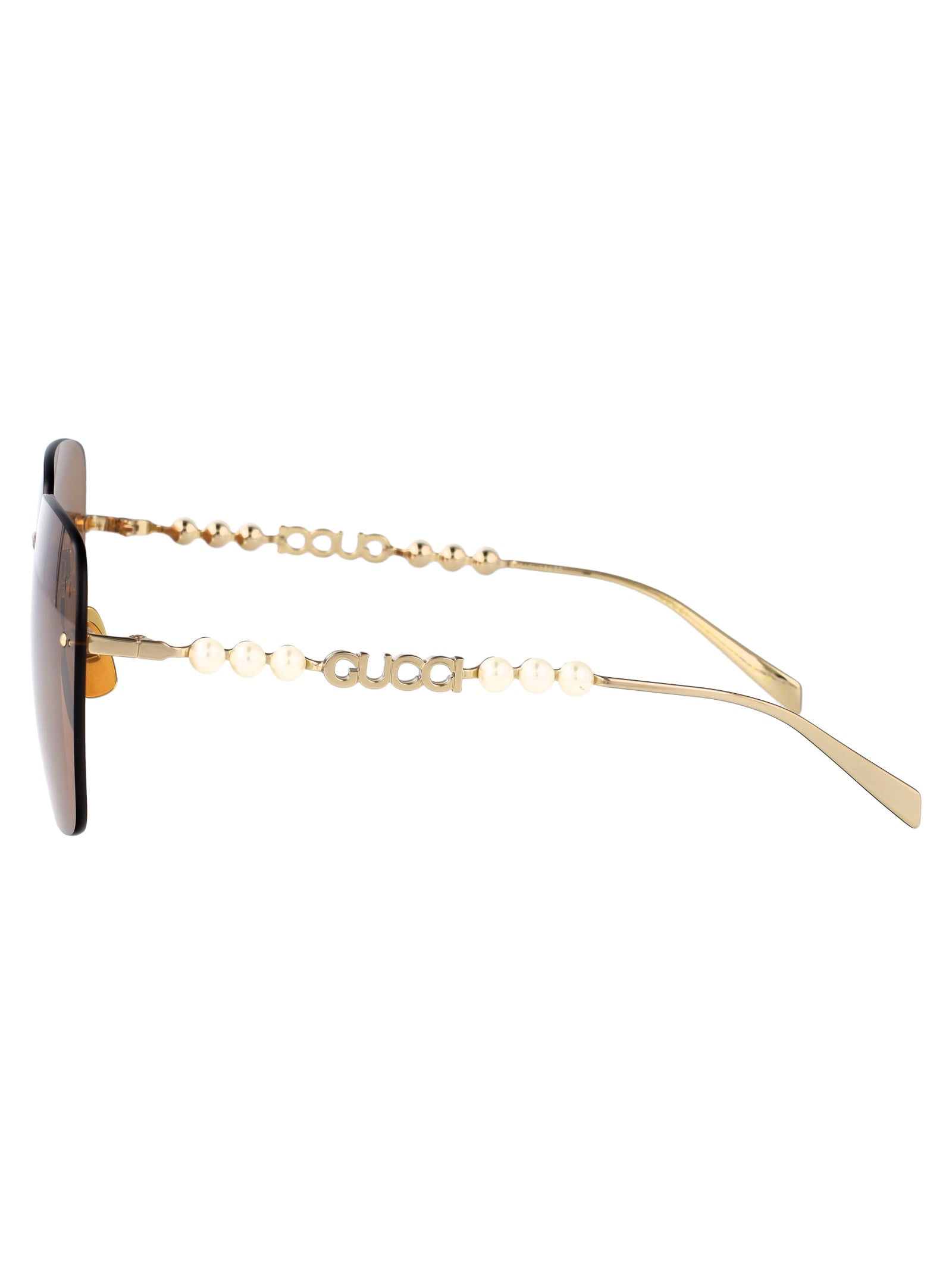GUCCI Metallic Gold Sunglasses for Women