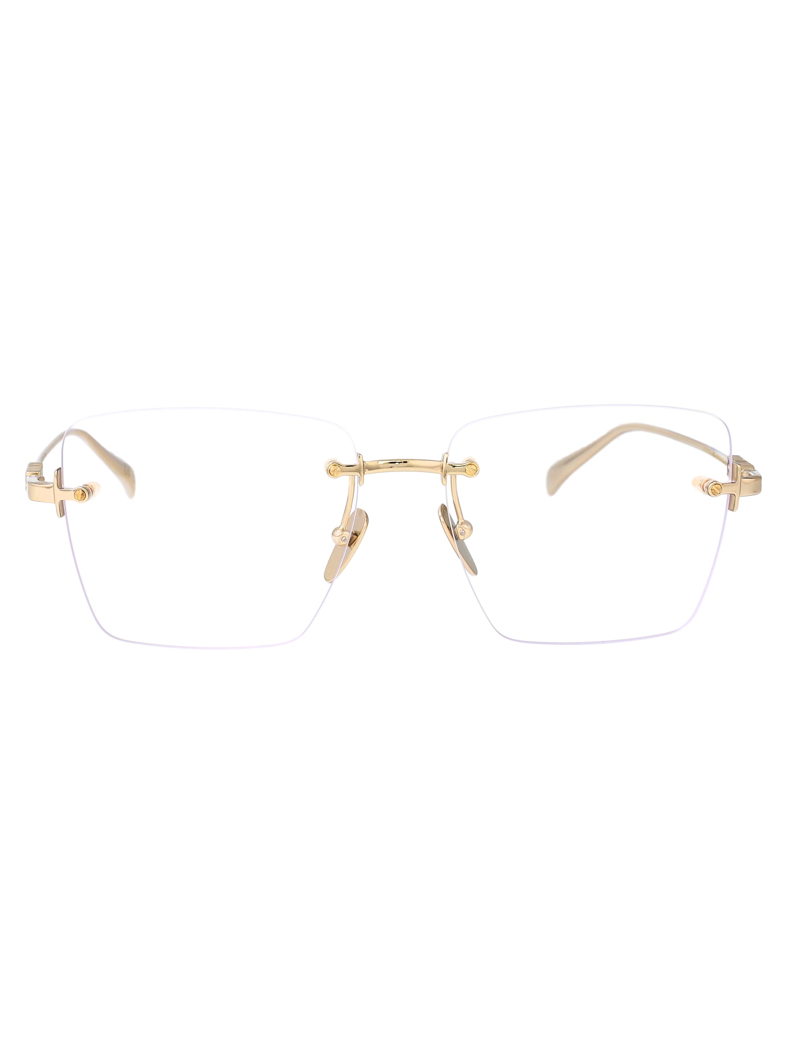 GUCCI Stylish Transparent Metal Optical Glasses for Women