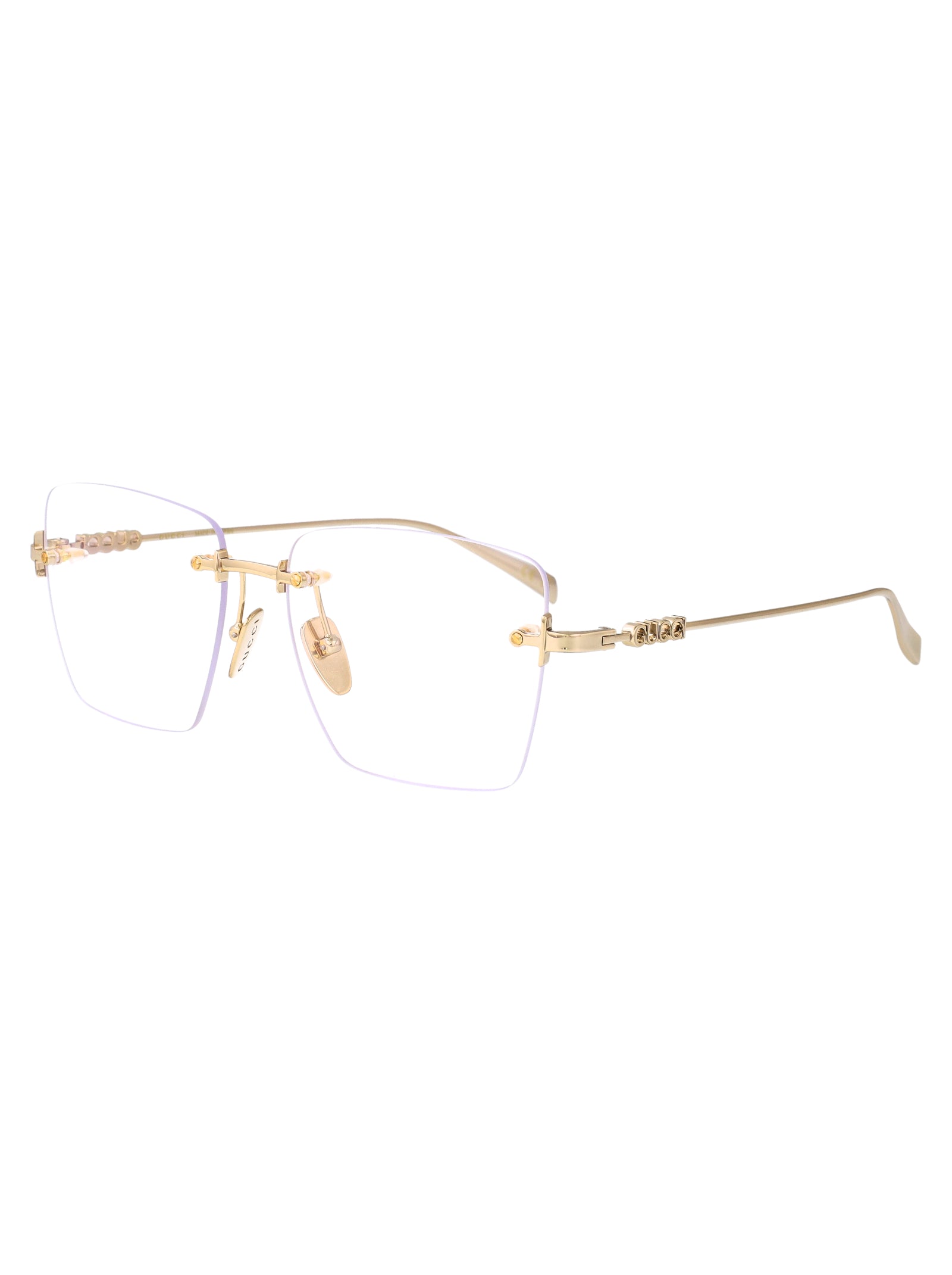 GUCCI Stylish Transparent Metal Optical Glasses for Women