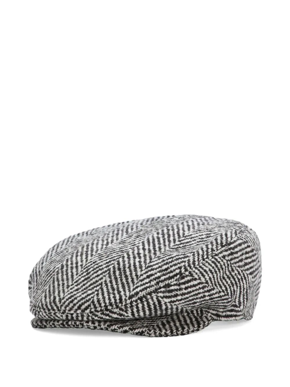DOLCE & GABBANA Chevron Flat Cap for Men - FW25 Collection