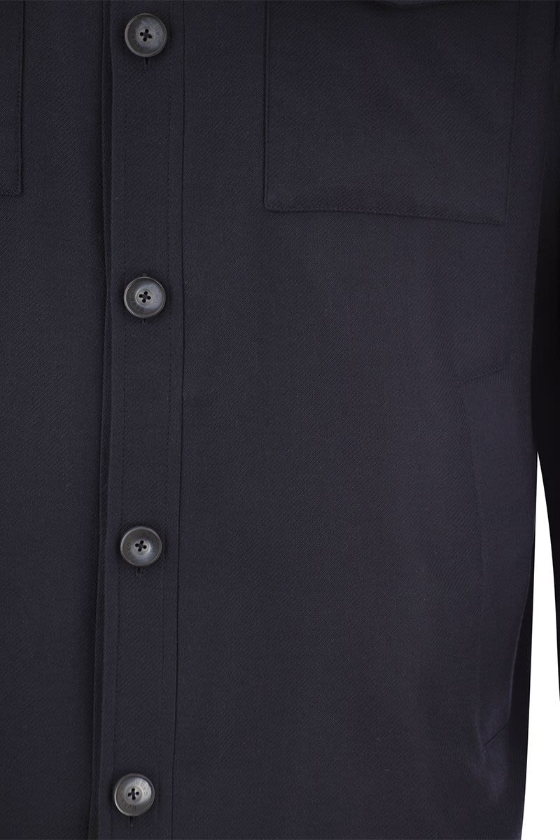 HERNO Rain Cotton Cashmere Shirt - Regular Fit