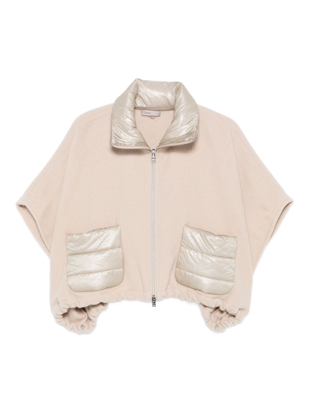 HERNO Short Sleeve Mini Quilt Wool Jacket