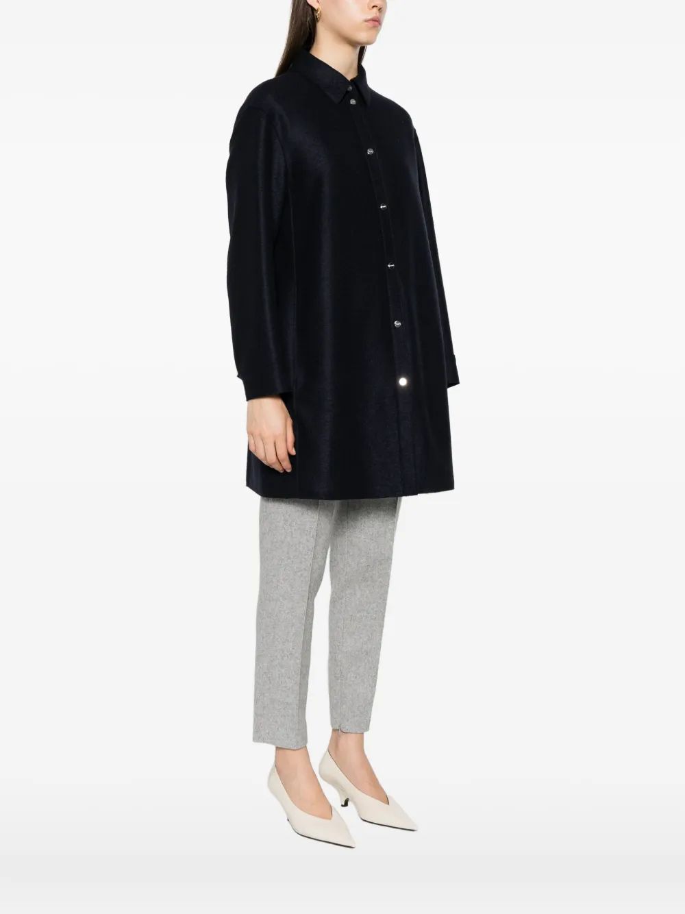 HERNO Women's Elegant Virgin Wool Shirt