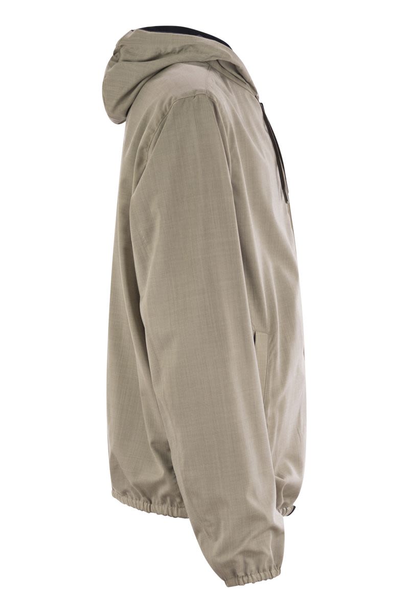 HERNO Reversible Hooded Bomber Jacket